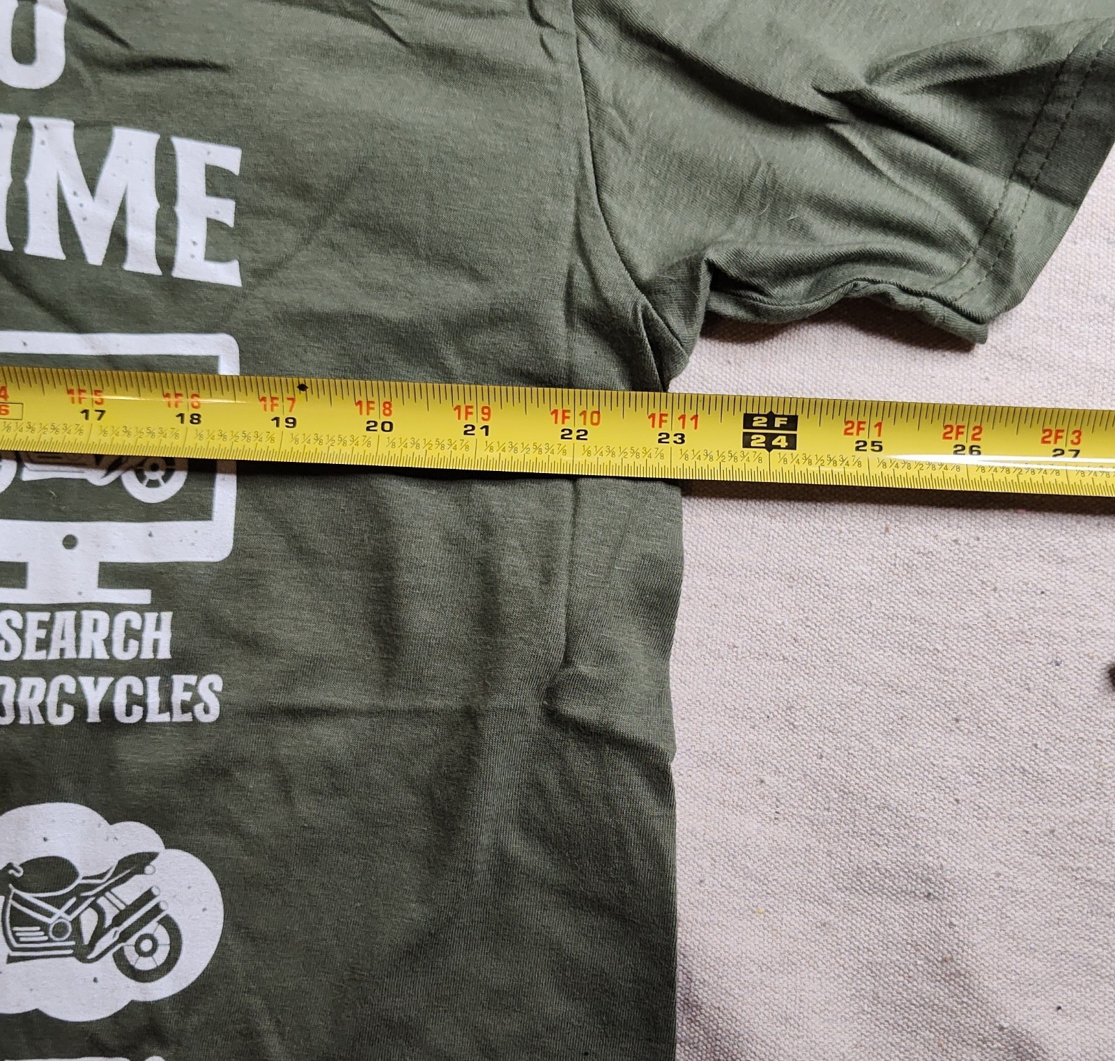 Motorcycle Rider T-Shirt, Things I Do In My Spare Time Biker Size XL T-shirt