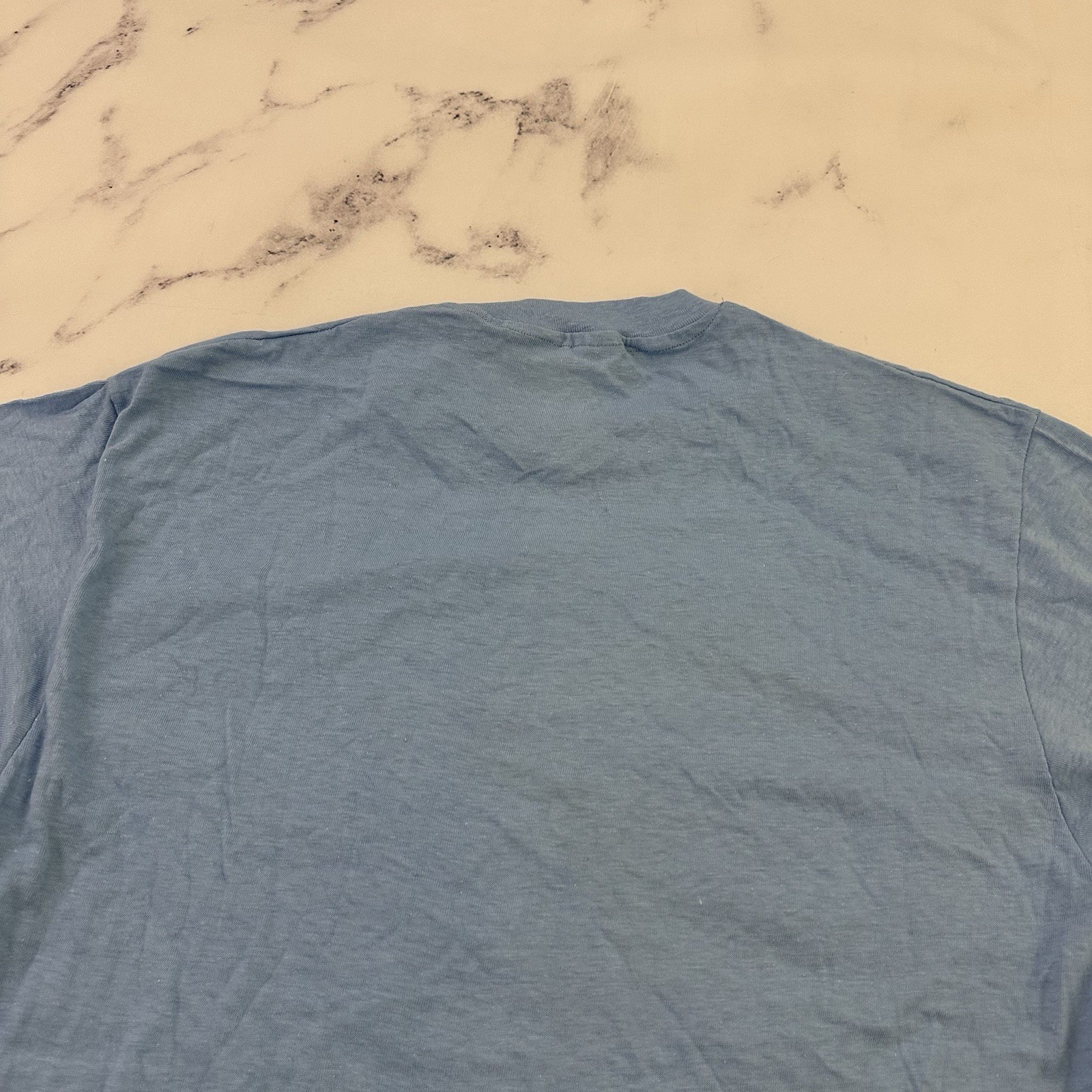 Hanes 70s Mens Vintage No Nukes Tee T-Shirt Size XL Blue Rainbow Energy