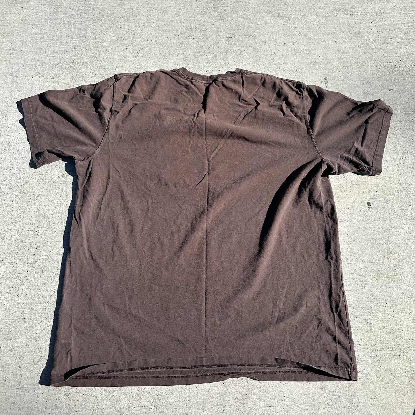 Carhartt K87 Men&rsquo;s T-shirt Chocolate Brown 2XL Tall Short Sleeve 100% Cotton