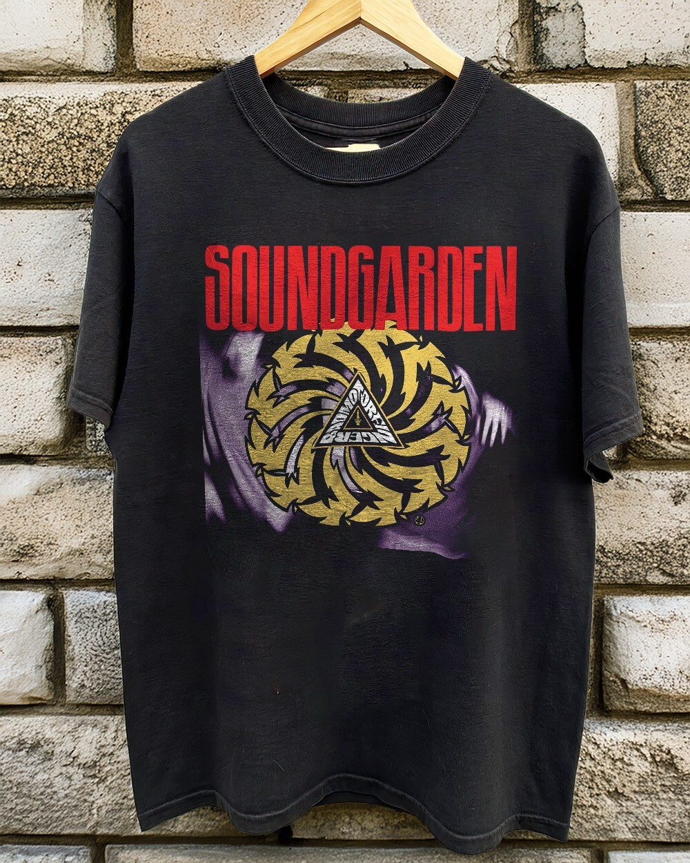 Soundgarden Badmotorfinger Vintage Grunge Graphic T Shirt Black S-5XL