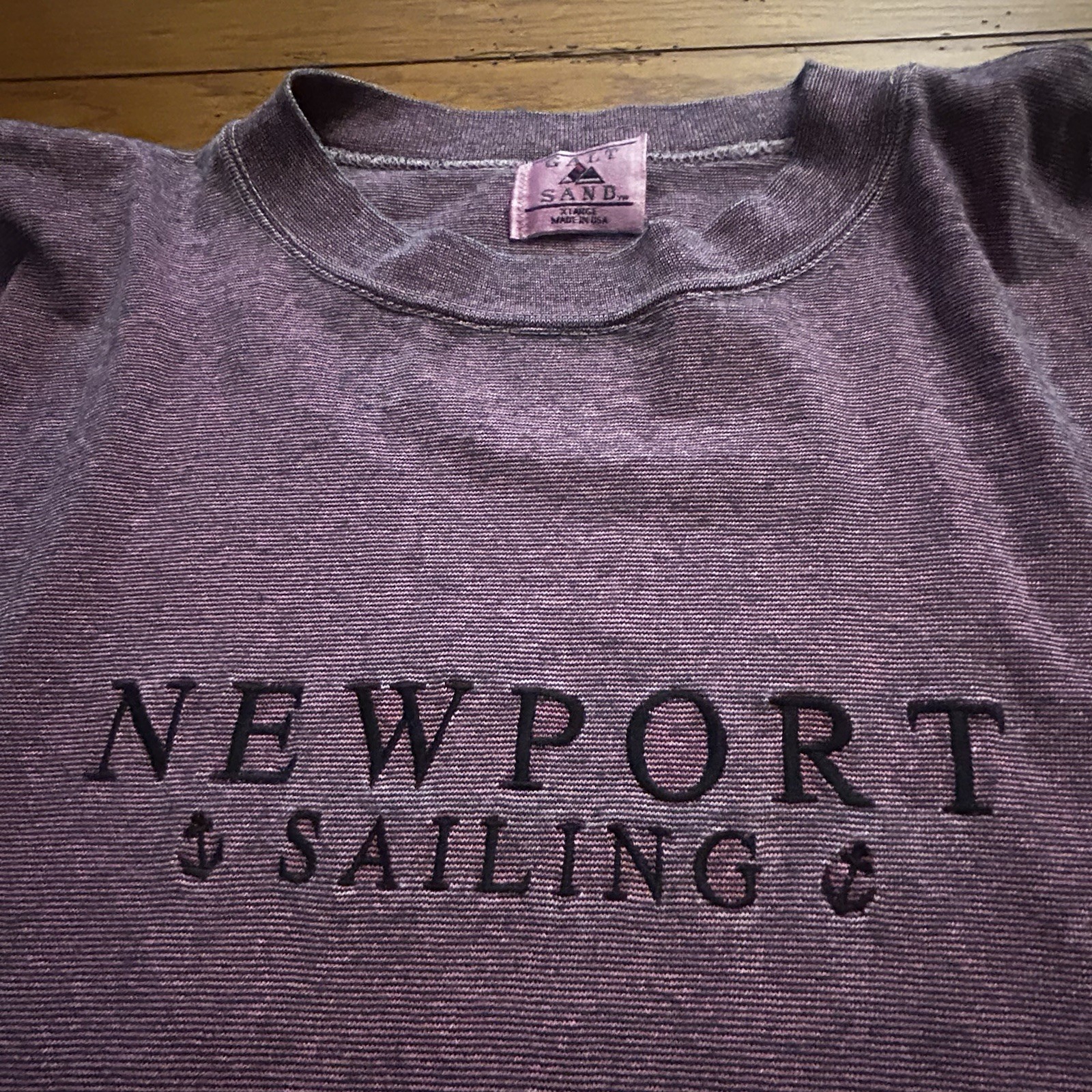 Vintage Galt Sand XL purple Newport sailing t-shirt #sailing