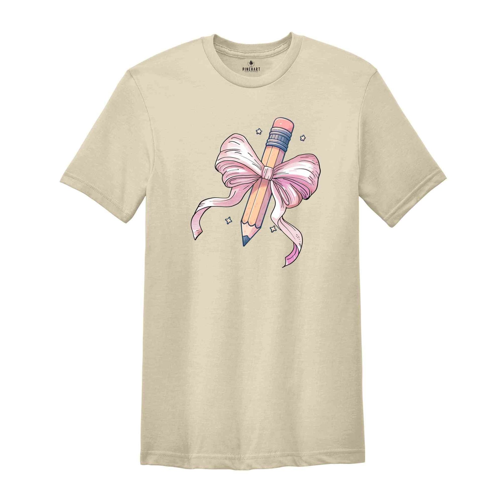 Coquette Teacher T-shirt, Coquette Pencil Bow T-shirt, Back To School Tee, Teach