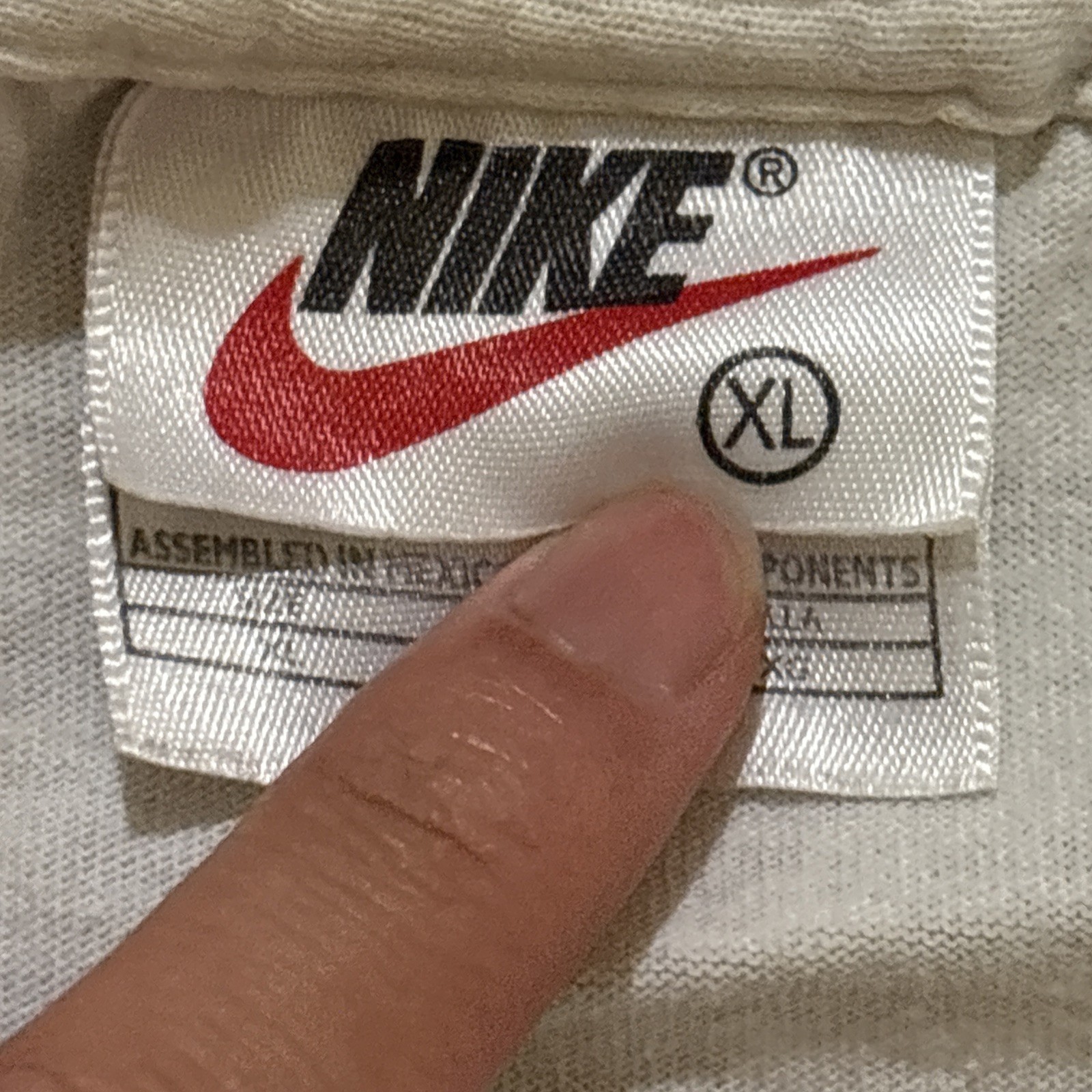 Vintage Nike Jordan just Do It Fundamentals White Shirt XL Bulls 1990s Rare