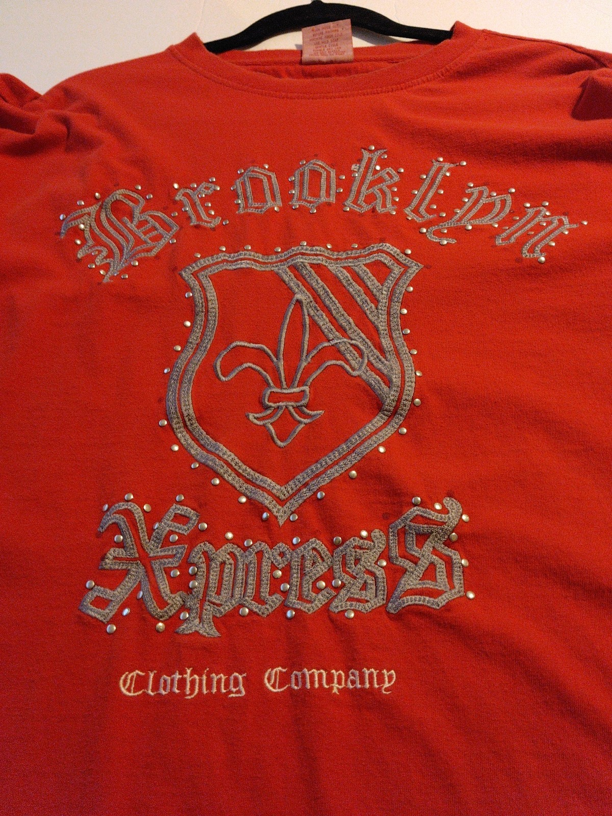Y2K Embroidered Brooklyn Express Tshirt Men Size XL Vintage Streetwear Skater