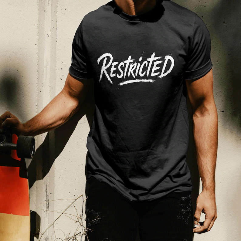 Restricted Edgy Grunge Comfort Colors Shirt