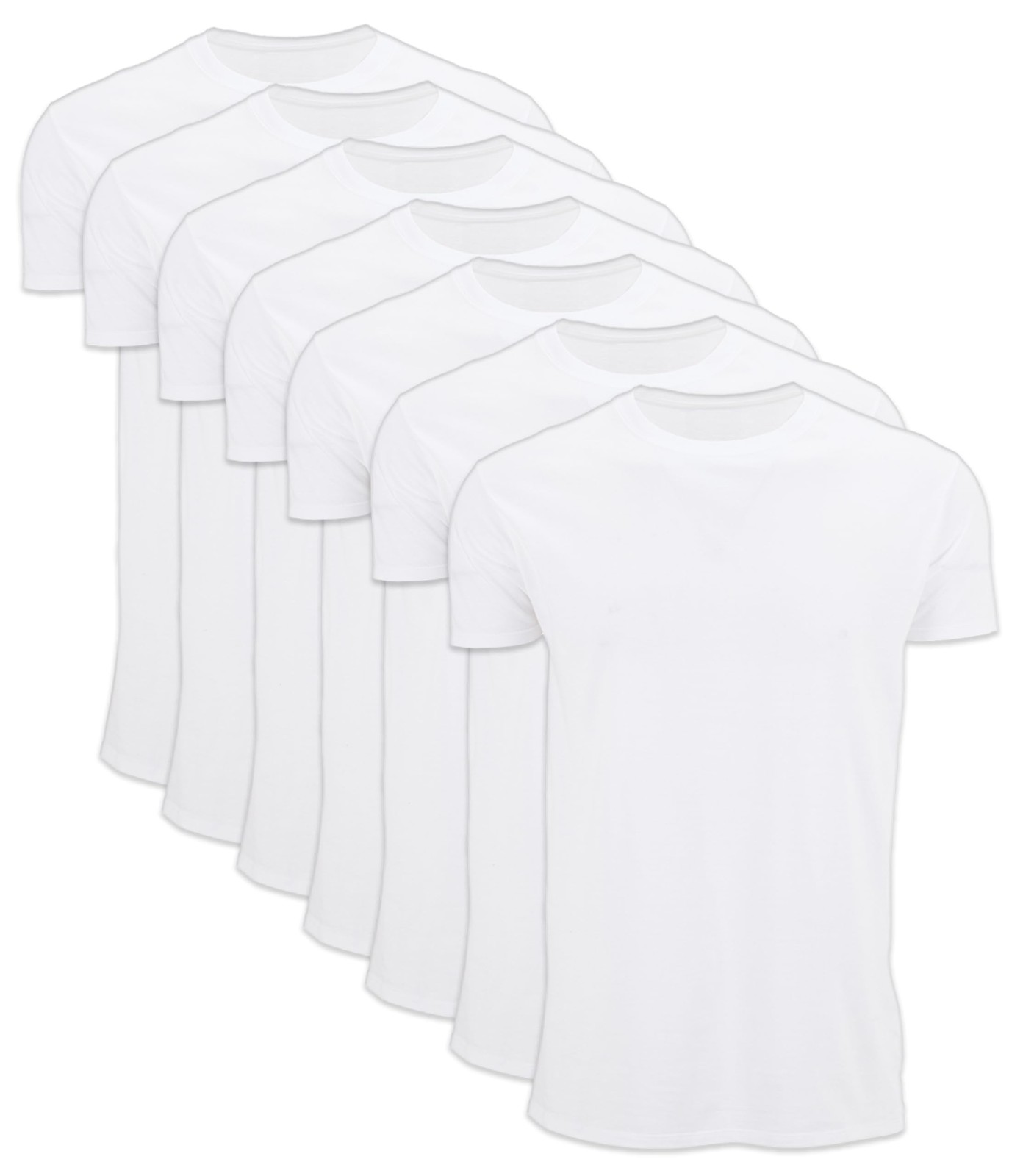 BILLIONHATS 12 Pack Plus Size Men Cotton T-Shirt Short Sleeve Lightweight Tees