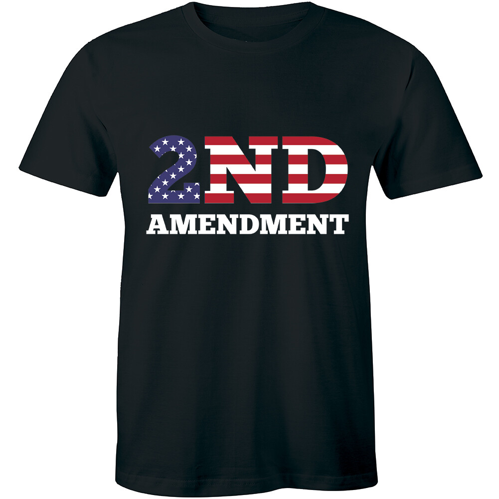 The 2nd Amendment Shirt Is My Gun Permit American Flag Men&rsquo;s T-shirt Tee