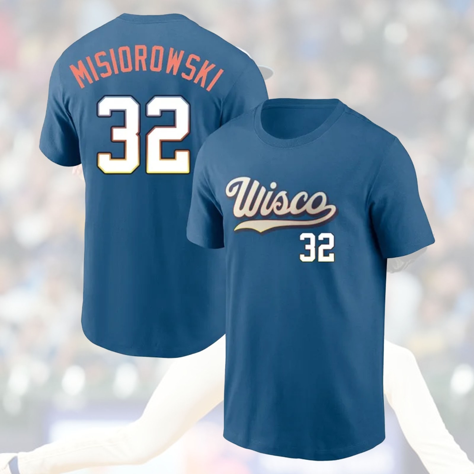 HOT ITEM! Jacob Misiorowski 32 Milwaukee Brewers 2026 Name & Number For Fans