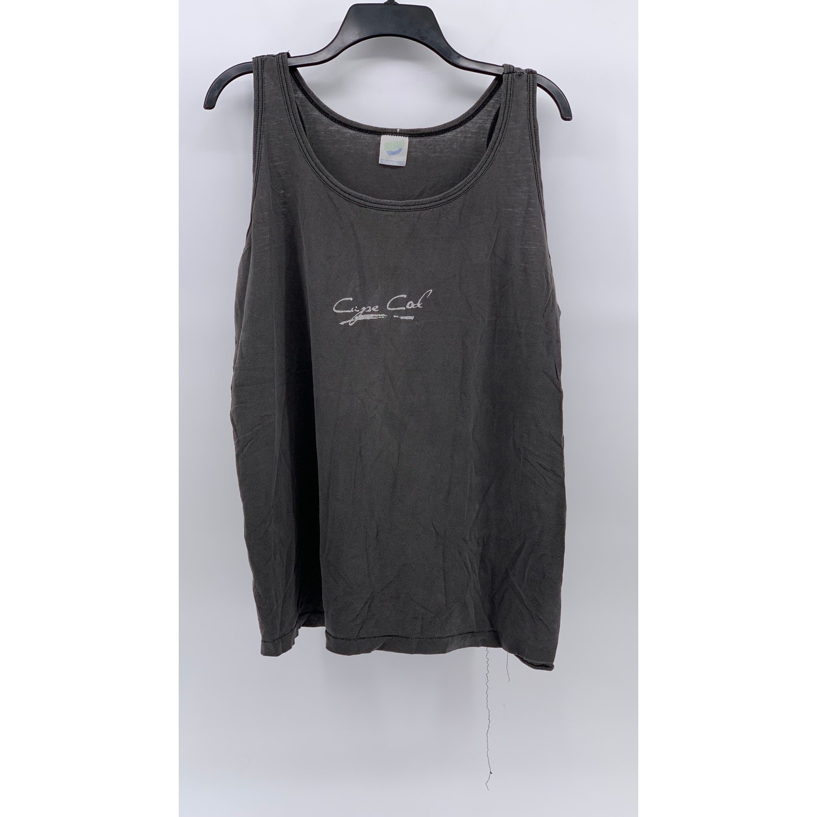 SEASONS Men&rsquo;s Gray Distressed Cape Cod Logo Scoop-Neck Pullover Tank SZ M