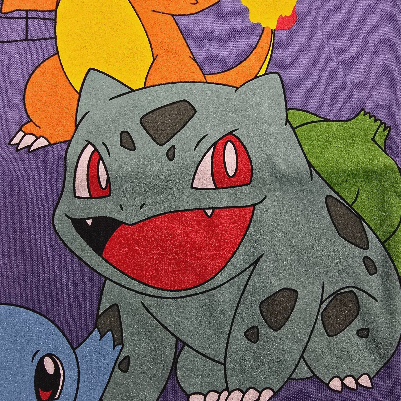 Pokémon Pikachu Shirt Mens Large Comic Con Purple Ghost Japanese Cards Anime 90s