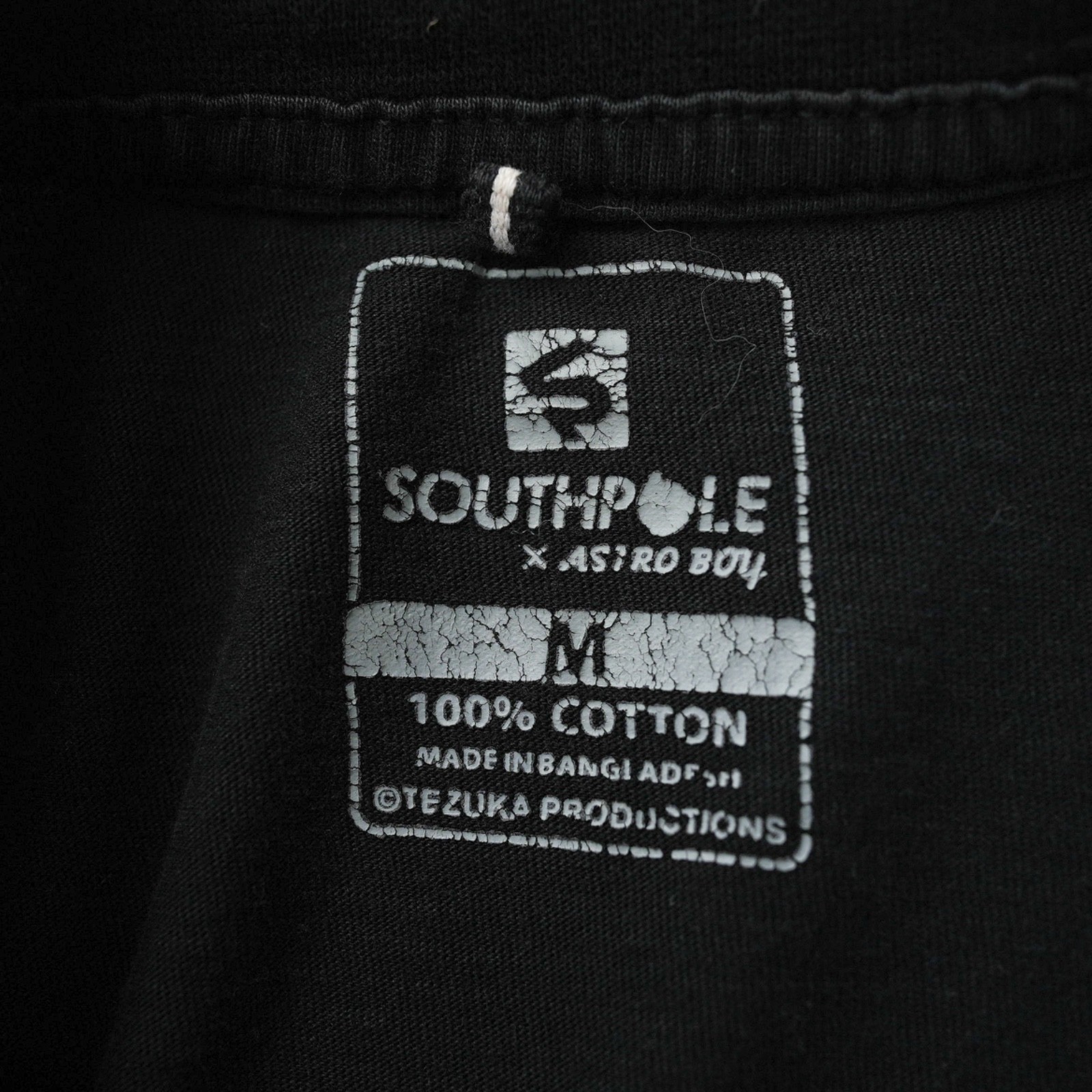 Southpole x Astro Boy T Shirt Men Black Short Sleeve Crew Tee 100% Cotton Medium