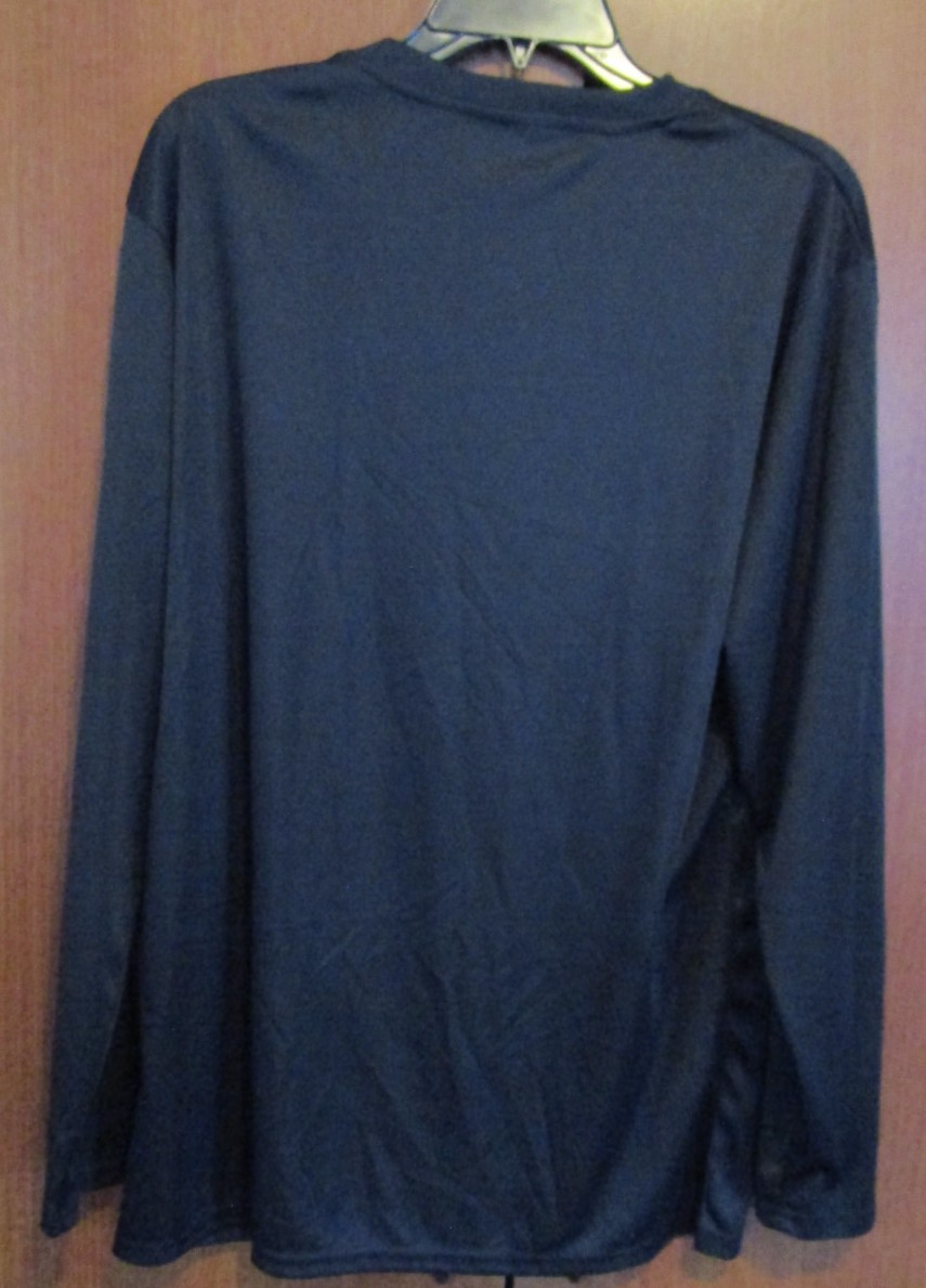 Land of the Free Home of the Brave Large LS Tee 100% Polyester Chest 45 L 29 in