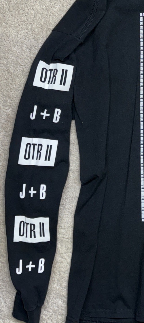 Jay-Z Beyonce On The Run Tour II Shirt Long Sleeve OTR II Official 2018 Sz LG