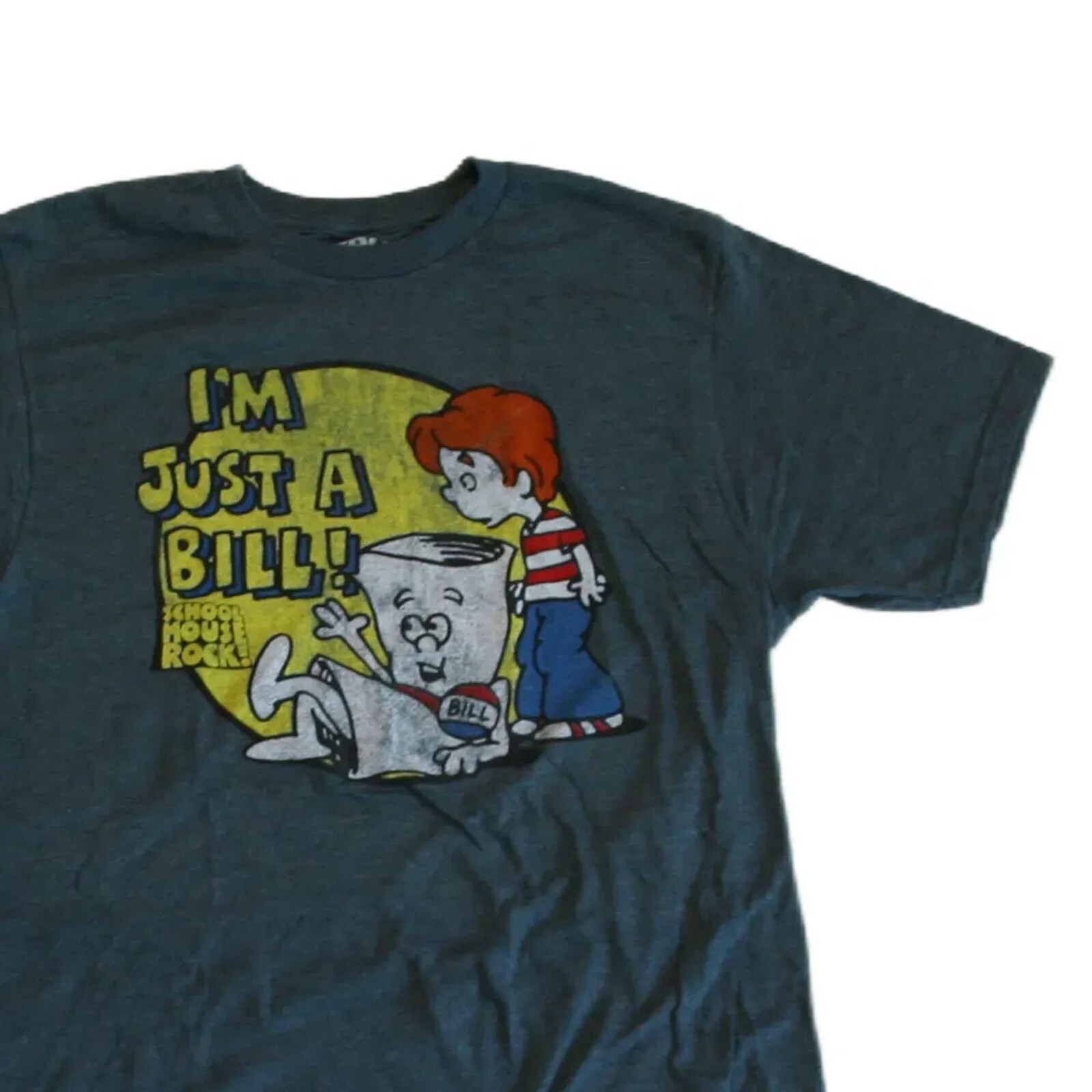 Ripple Junction I&rsquo;m Just a Bill Circle Men&rsquo;s T-Shirt Medium Heather Blue NEW