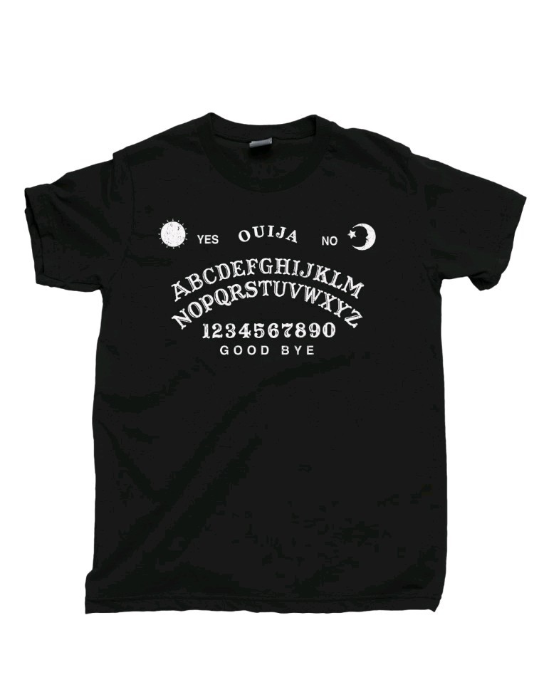 OUIJA BOARD T Shirt Mystifying Oracle Talking Spirit Planchette Seance Ghost Tee