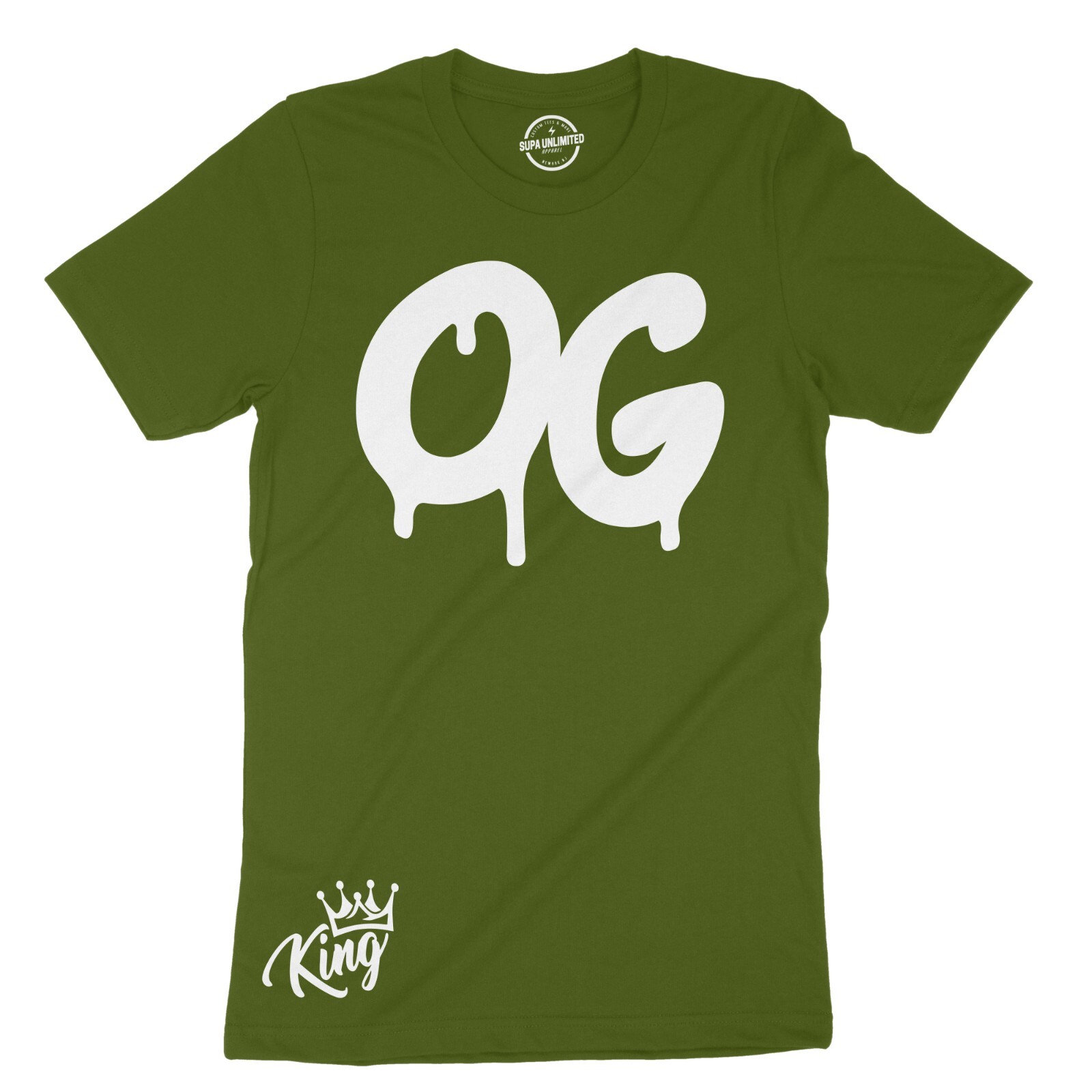 Urban Hip Hop Design Style Black Men&rsquo;s T Shirt OG King Graffiti Graphic Tees