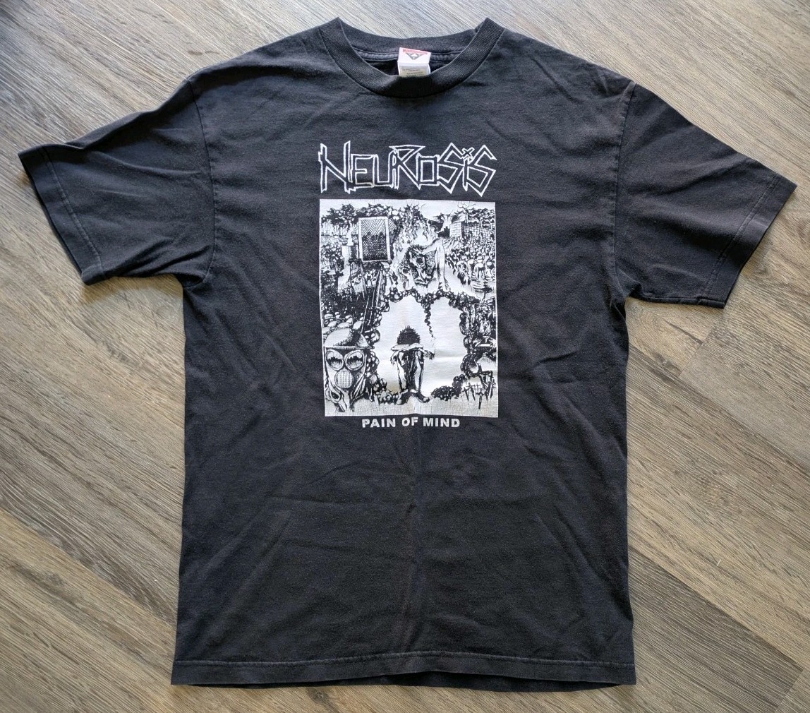 NEUROSIS pain LP shirt MELVINS Nausea POISON IDEA Born Against AMEBIX Rorschach