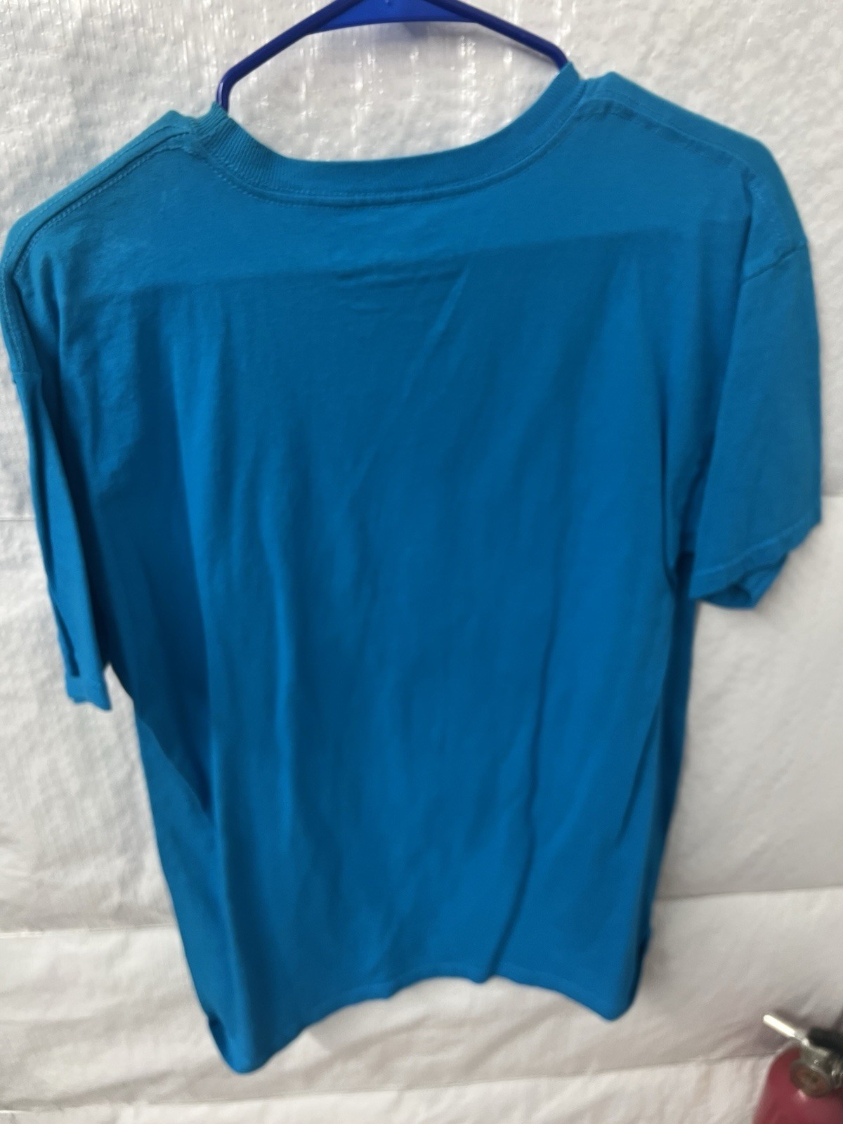 Adult Medium NEFF T-Shirt Man Wearing Hat Shirt Blue Med M *USA SELLER*