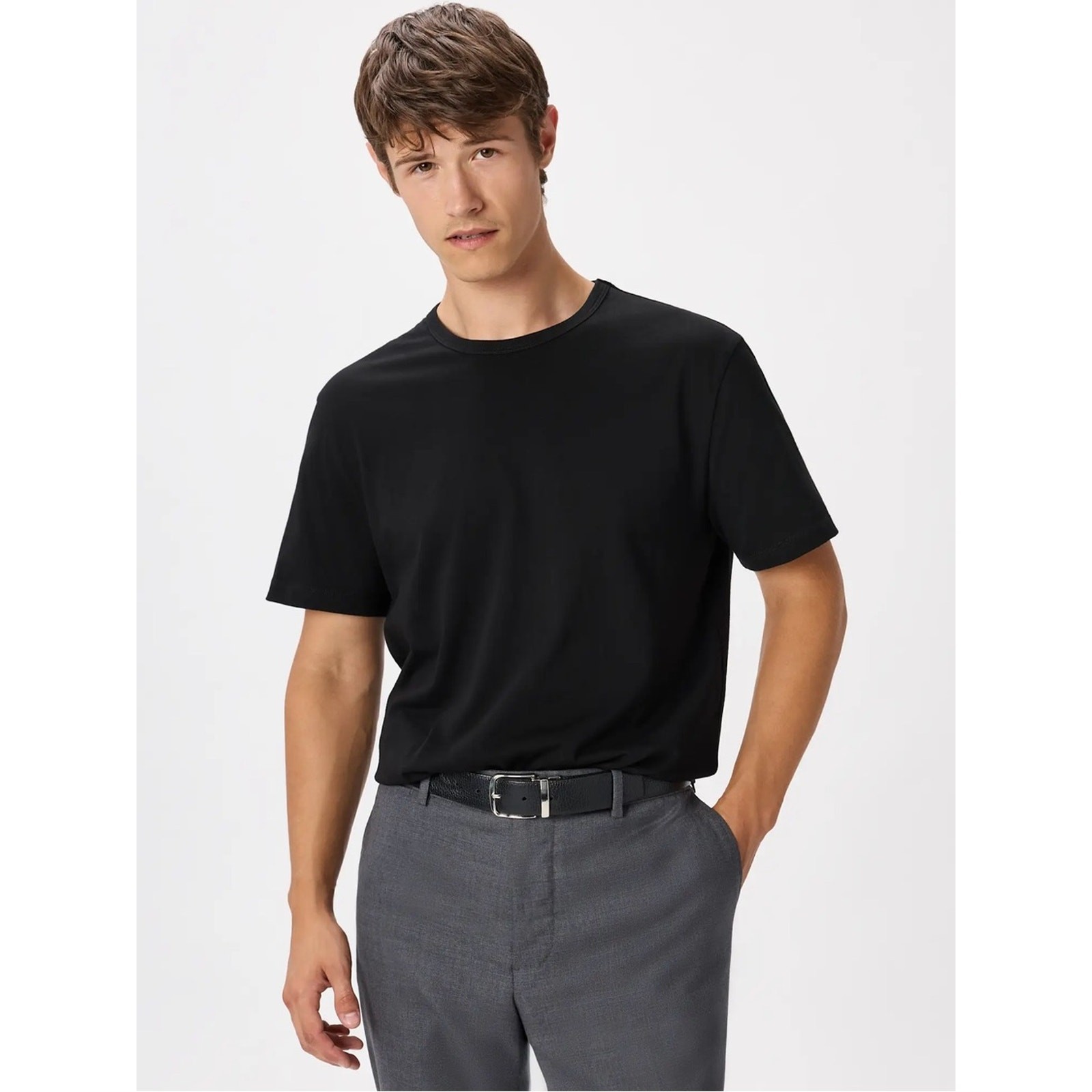 NEW Mens Quince Japanese Lotus Tee Black Small 100% Suvin Cotton Luxury Shirt