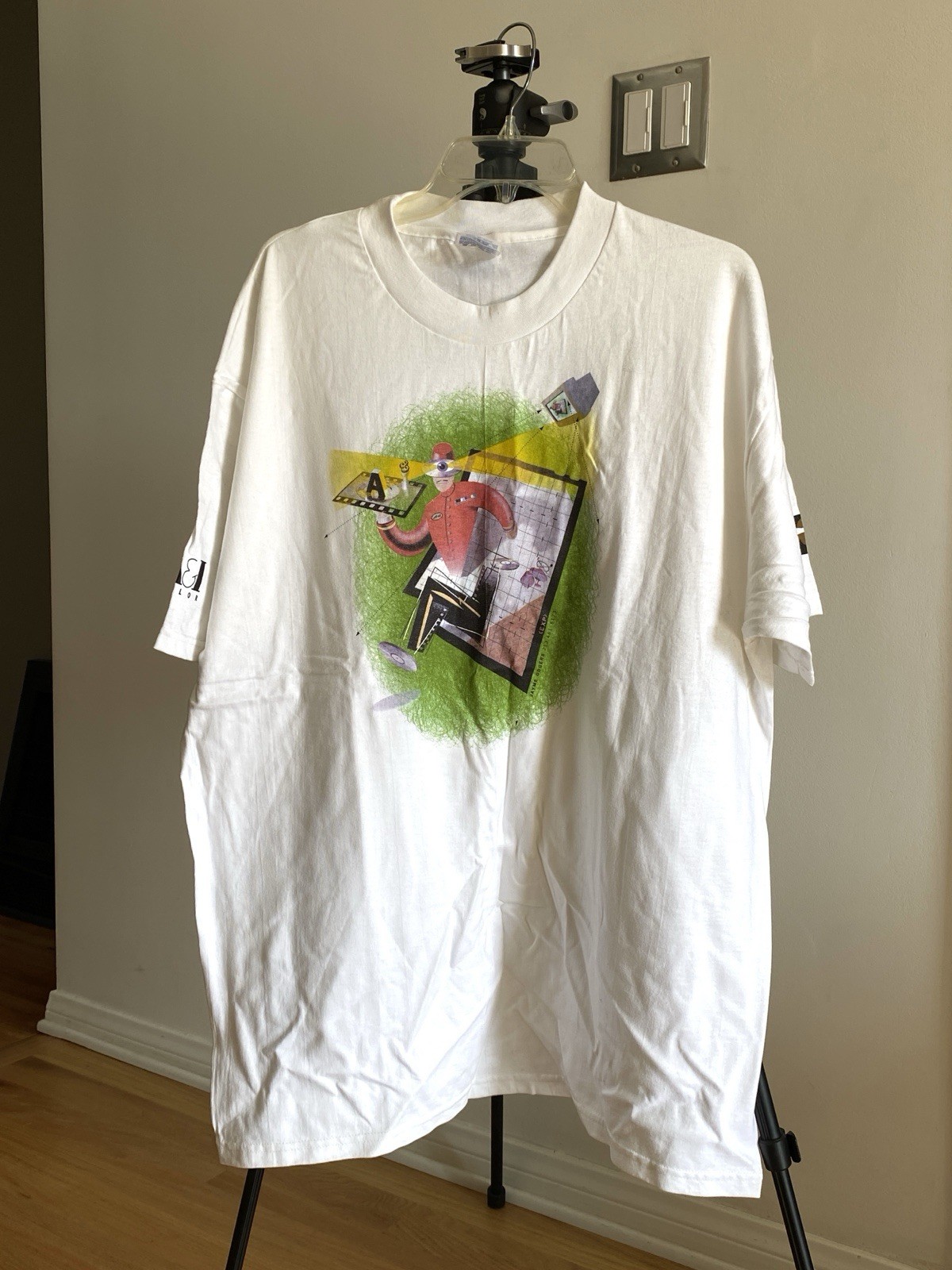 Vintage 90s Promo Tee Shirt « A@I Photo Lab and ZZYZX ». NEW: never be worn.