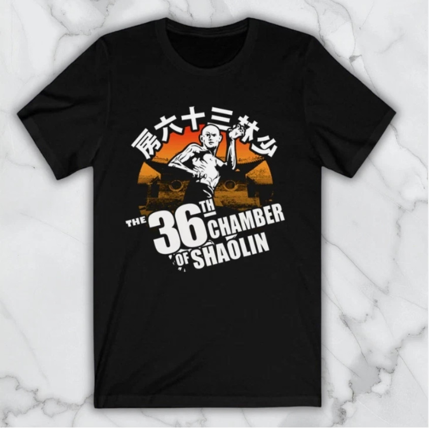 The 36th Chamber of Shaolin Classic Kungfu Movie Men&rsquo;s Black Graphic T Shirt