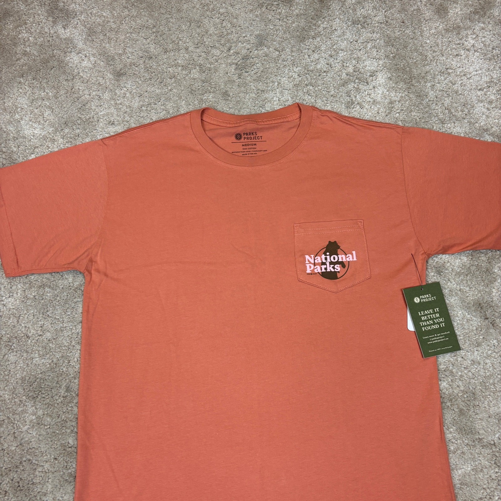 NWT Parks Project Our National Parks Puff Print Pocket T Shirt Men&rsquo;s XL