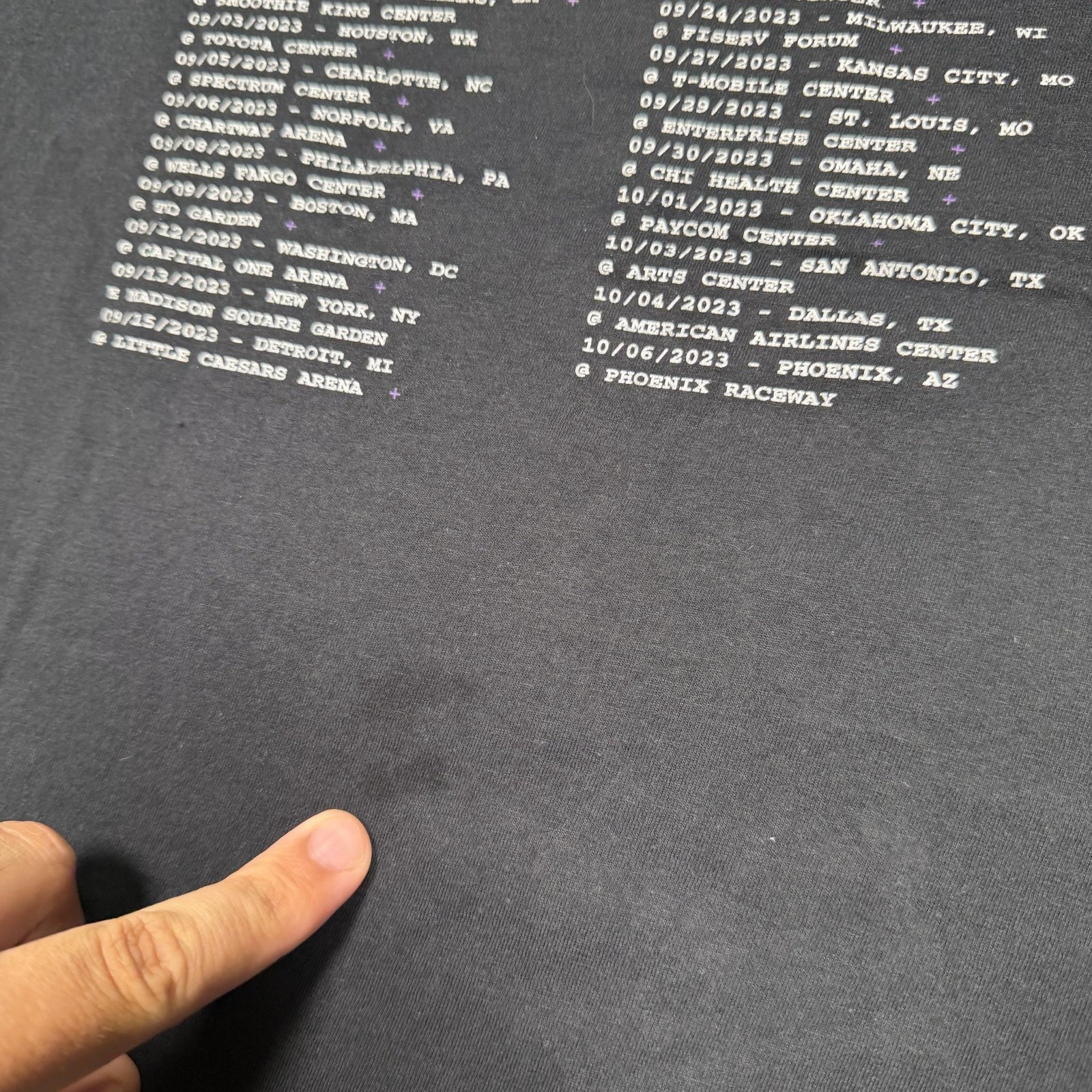 Suicideboys Grey Day 2023 Tour Shirt Mens Large Black Graphic Band Tee T-Shirt