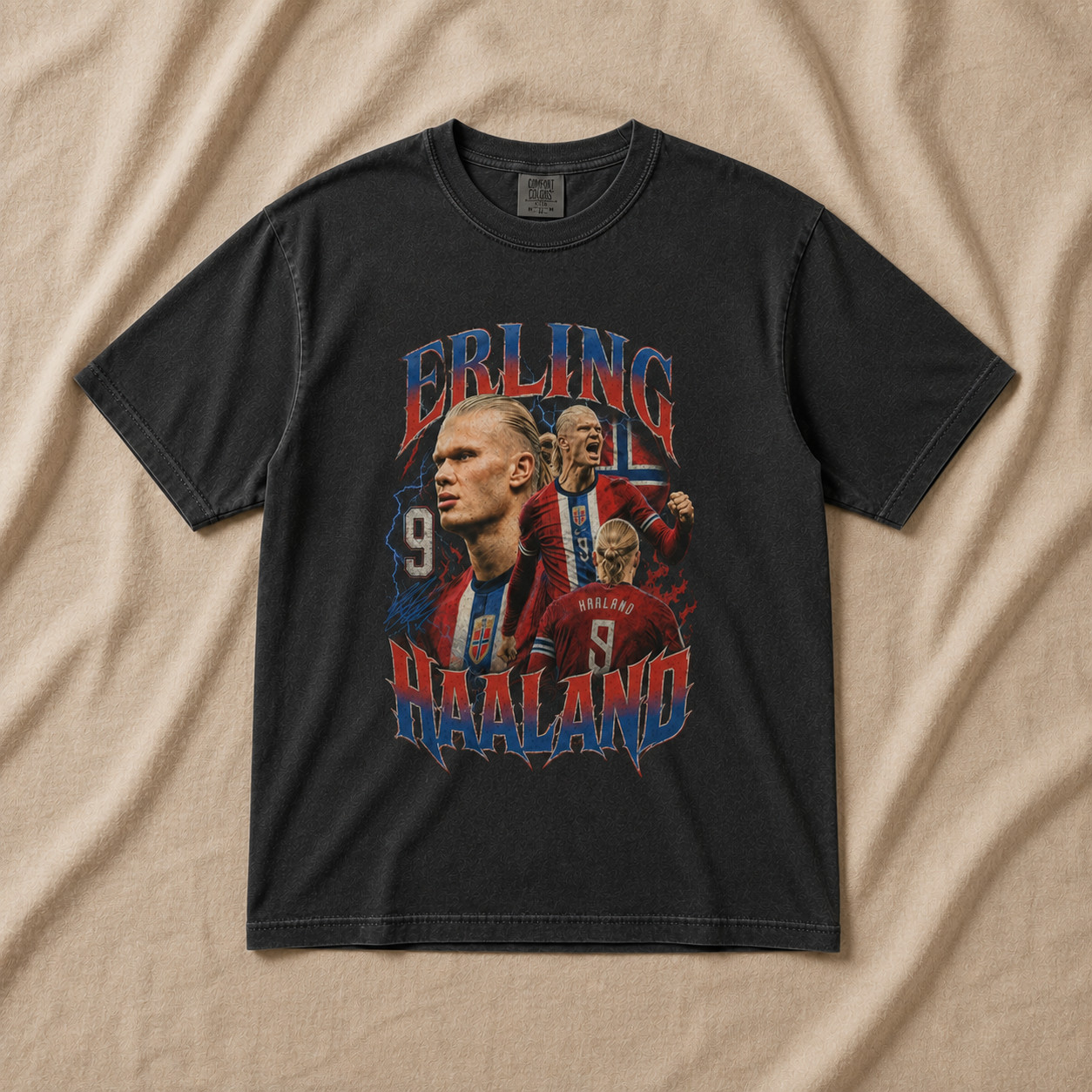 Viking Vintage Soccer Comfort Color, Norway Football Fan Tee, Retro Sports Shirt