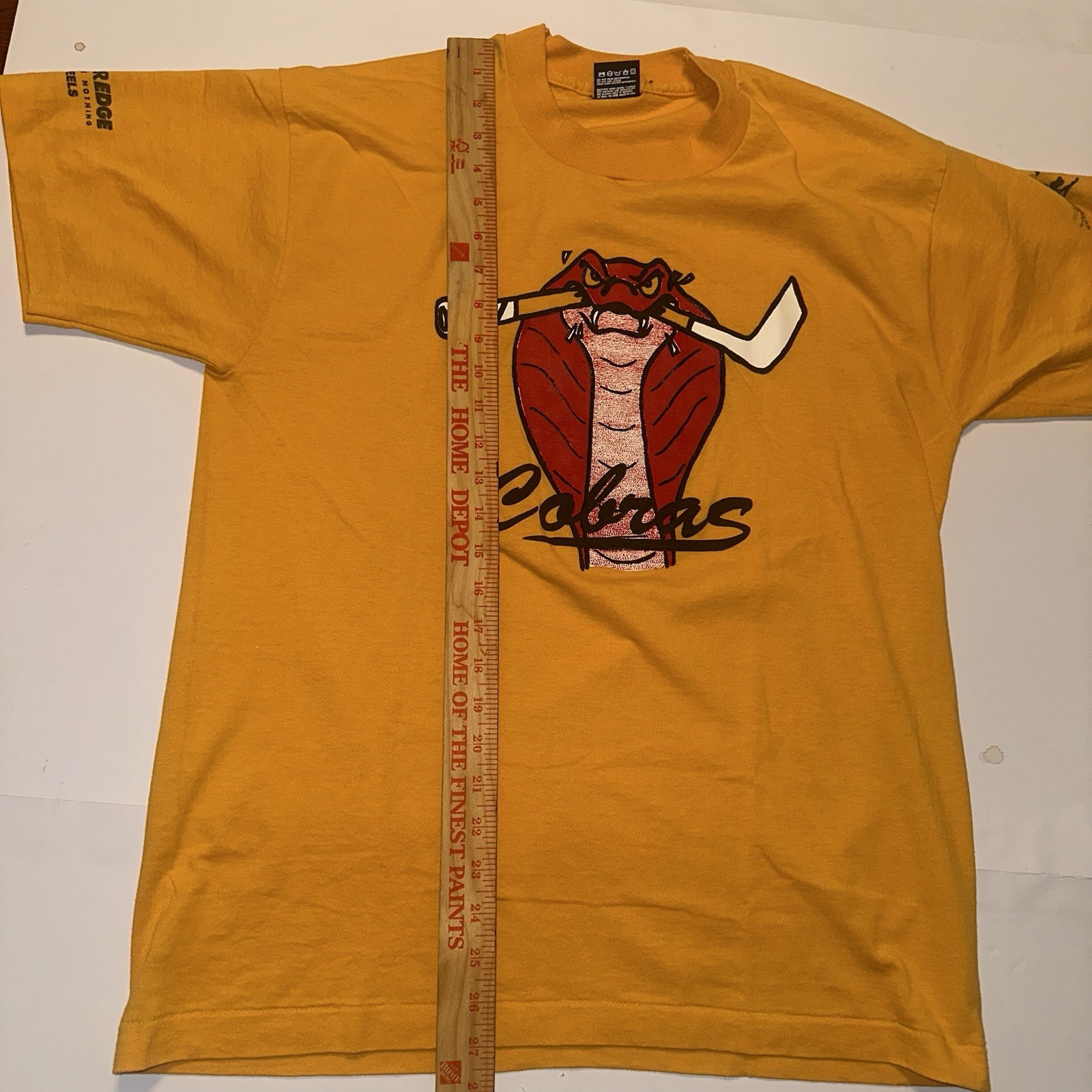 VTG 90s Single Stitch South Miami High Cobras Roller Hockey L Rolleredge Flagler