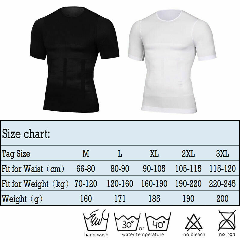 4 Pack Men Compression Undershirt Slim Tank Top Workout Vest Abdomen Body Shaper