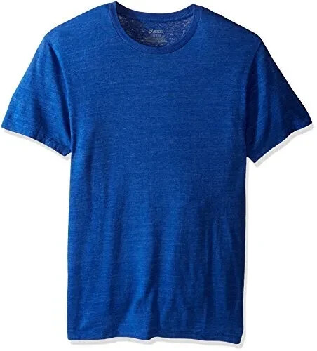 ASICS Men&rsquo;s Short Sleeve Team Tech Tee Royal Heather MEDIUM