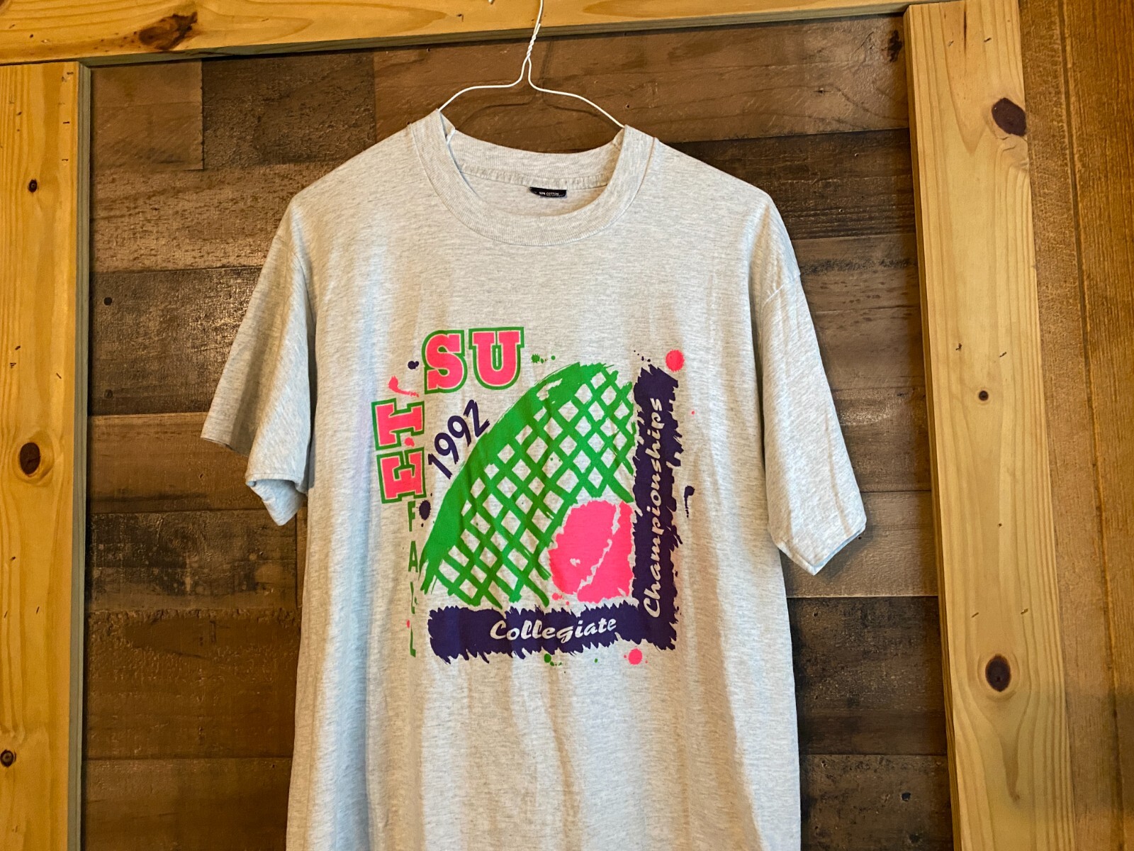 Tennis Collegiate Championships T-Shirt VTG 1992 Adult XL Mens USA Made Tee ETSU