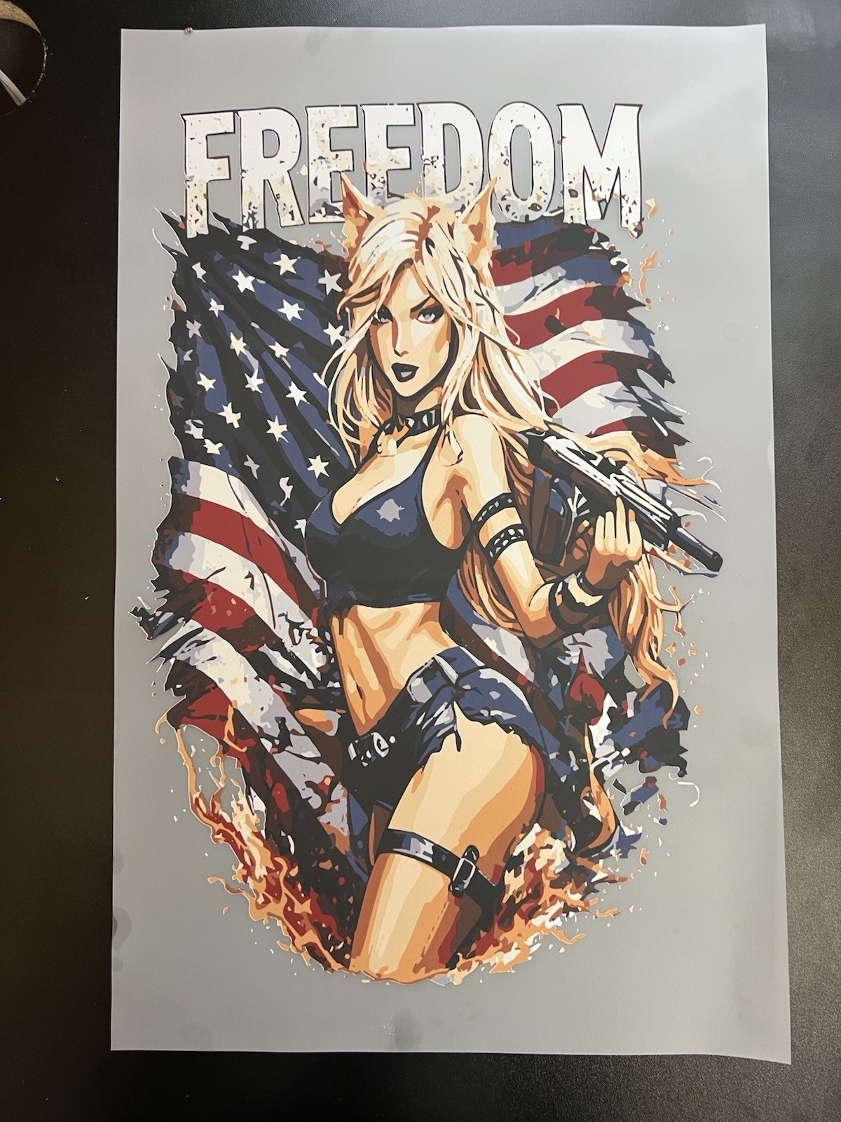Freedom DTF Heat Transfer 11×17 Inch Ready to Press Cold Peel