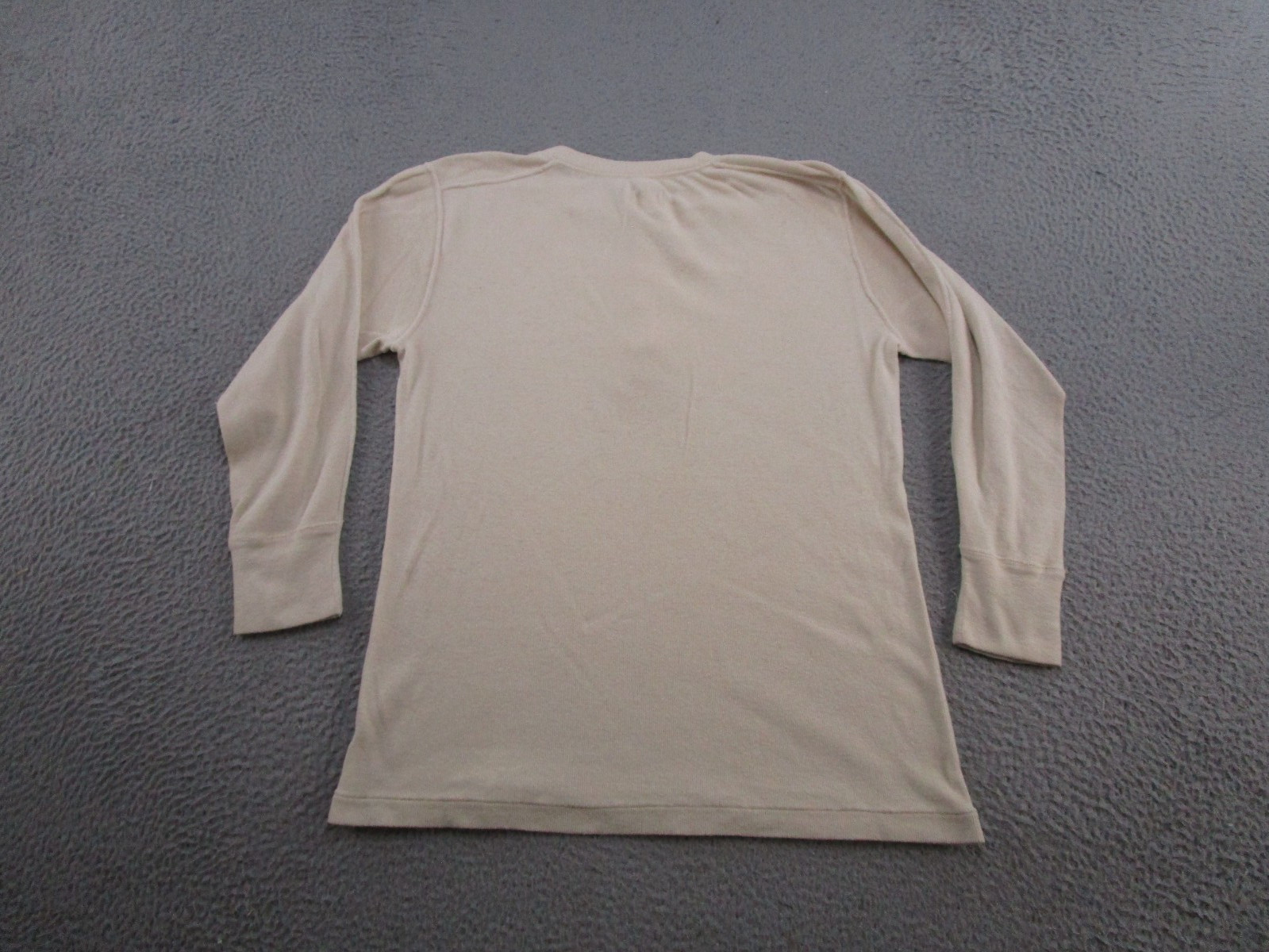 Vintage Military Shirt Henley Cold Weather Type 1 Wool Blend Undershirt Size M
