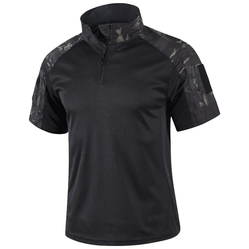 Men camouflage uniform Tactical Shirt Short Sleeve Quick Dry Combat T-Shirt Mili