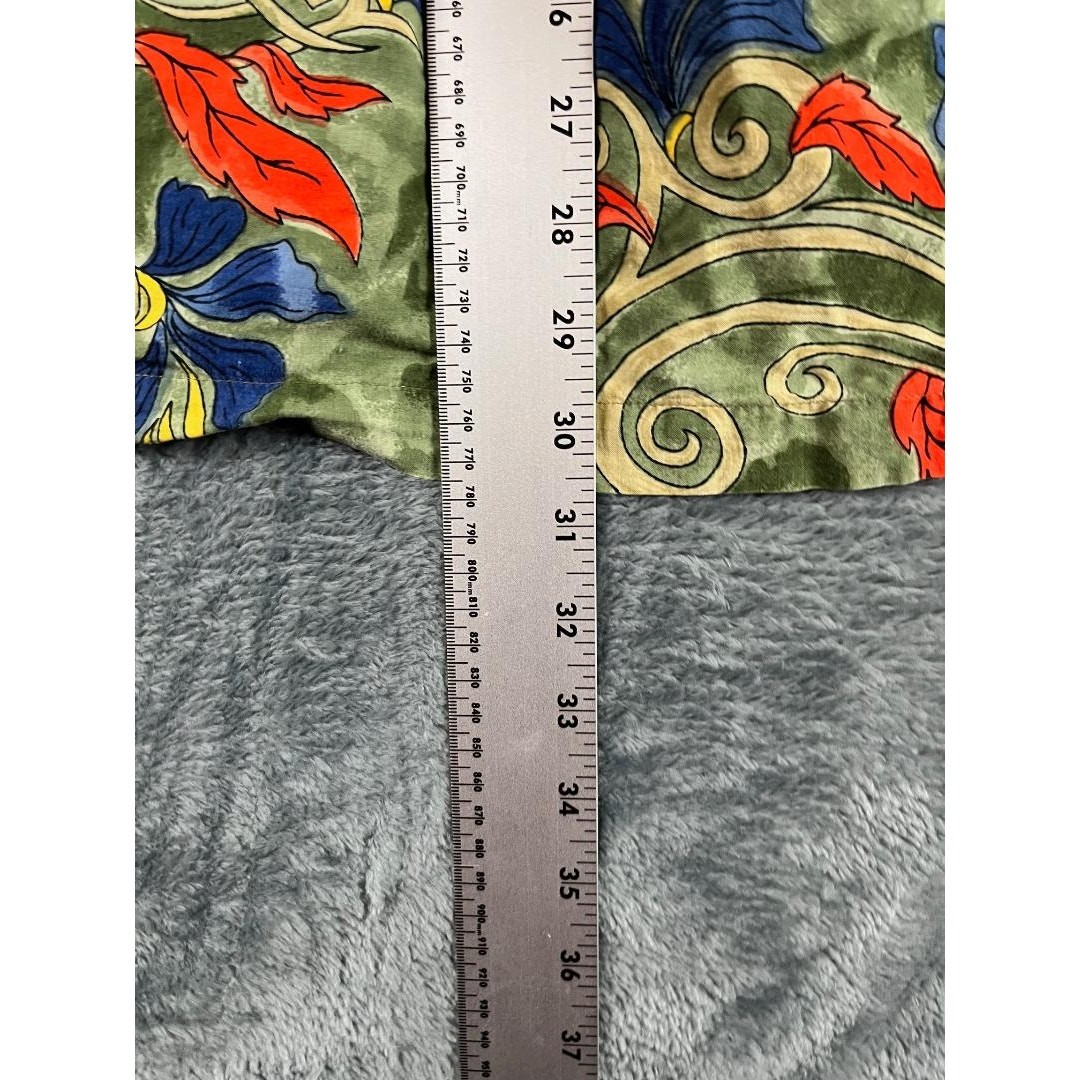 Ying Yang Men&rsquo;s Shirt Large Floral Print Asian Style Cotton Nepal Excellent