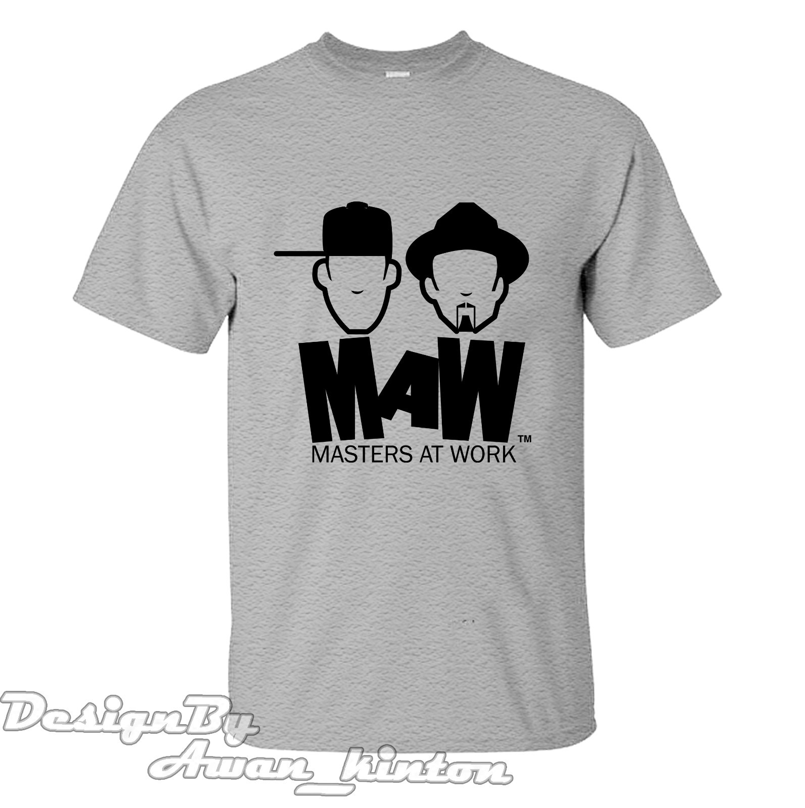 MASTER at Work Funny Record Logo TSHIRT Made In Usa Cotton