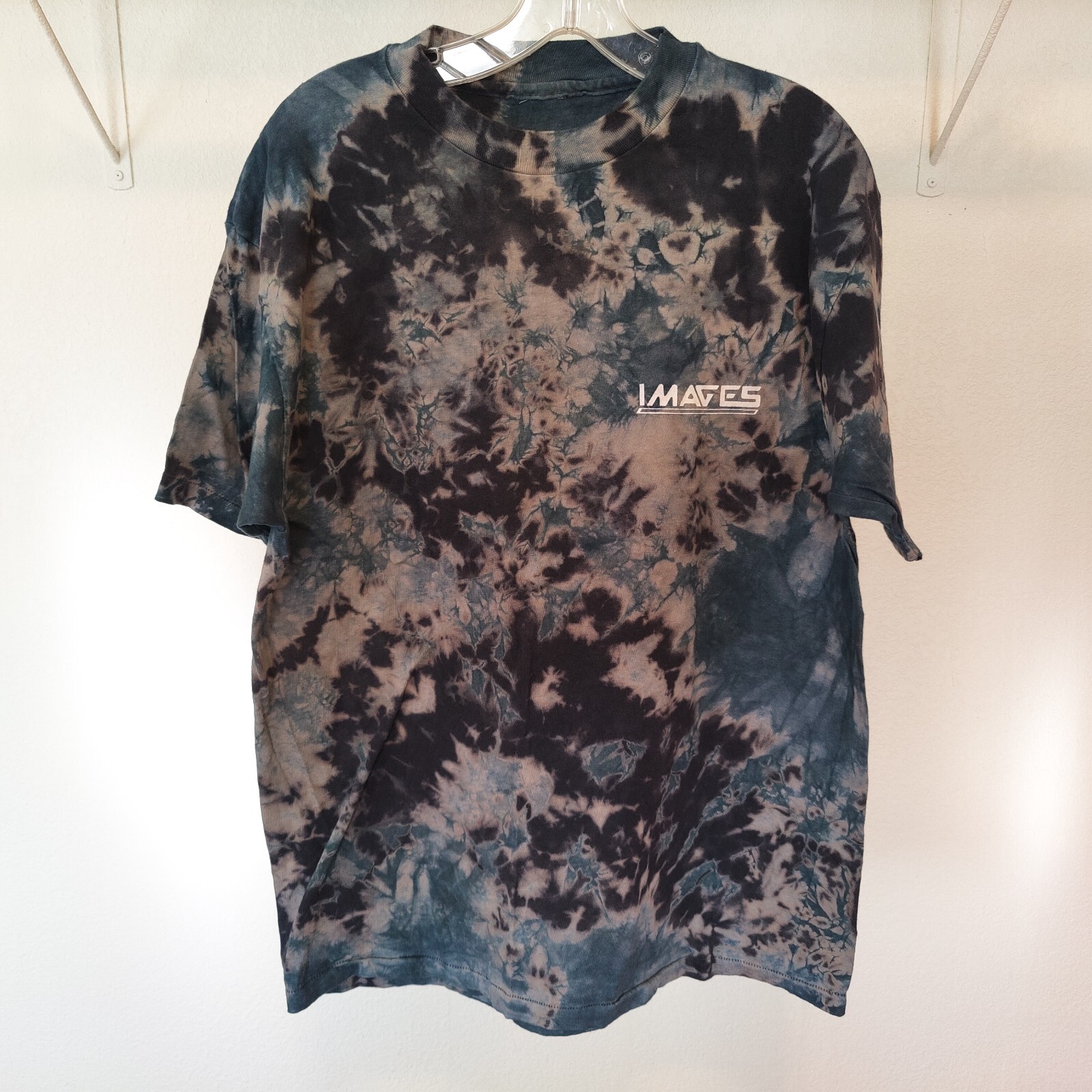 « IMAGES » 80s tie-dye rasta wear jamaica shirt paper thin deadstock crumple style