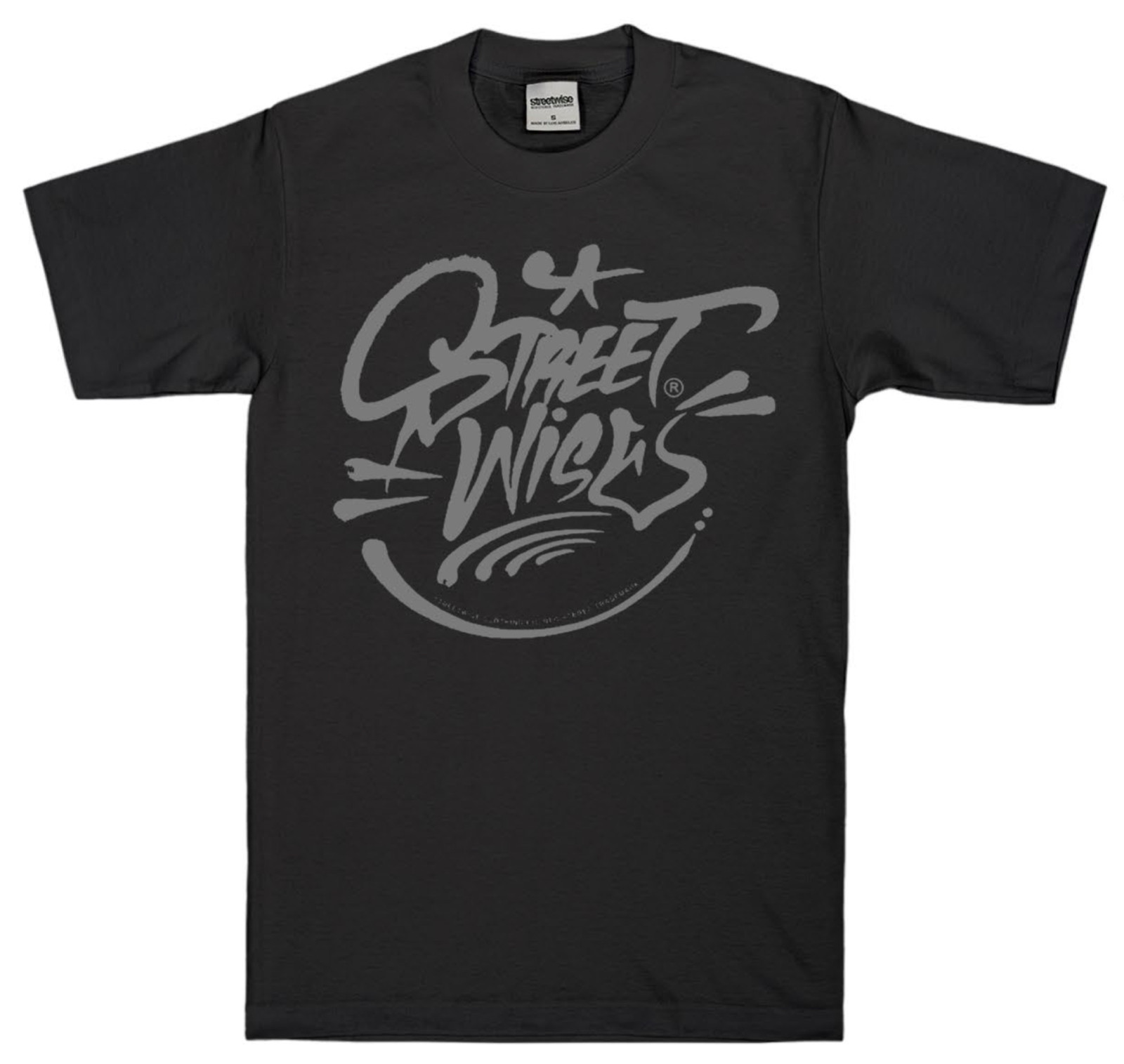 streetwise Fat Cap Graphic T-Shirt Black & White M-5XL