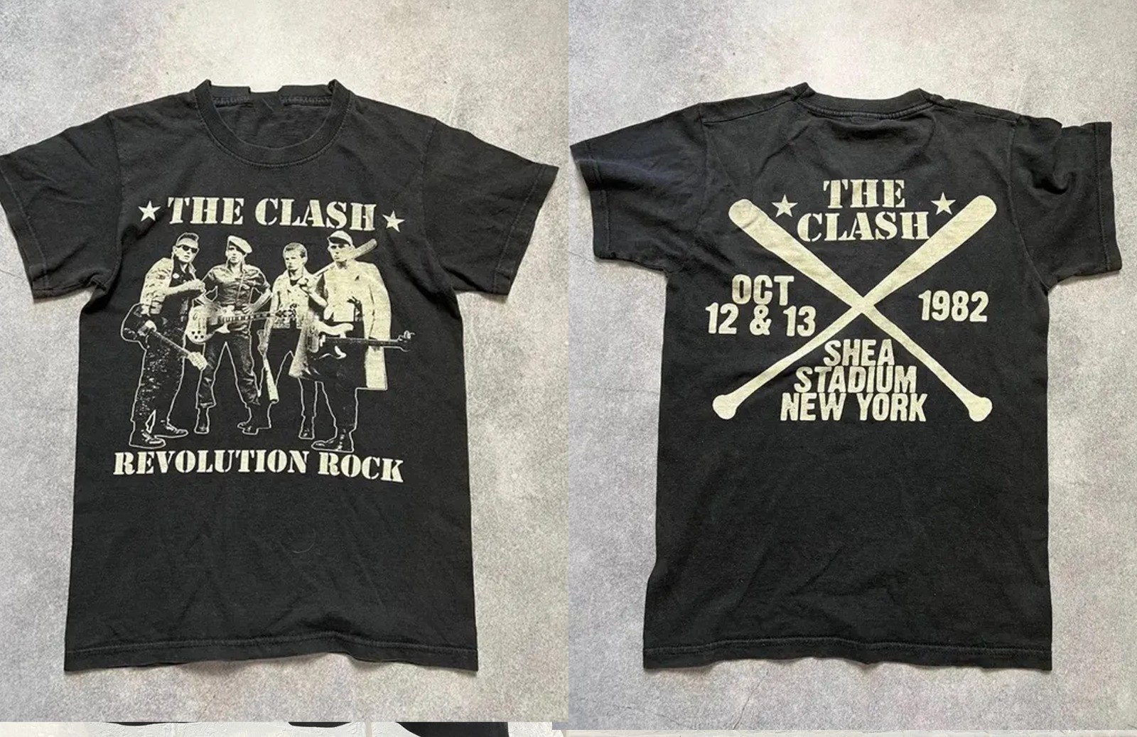2 Sides The Clash Tour 1982 Gift For Fans S to 5XL T-shirt AD417