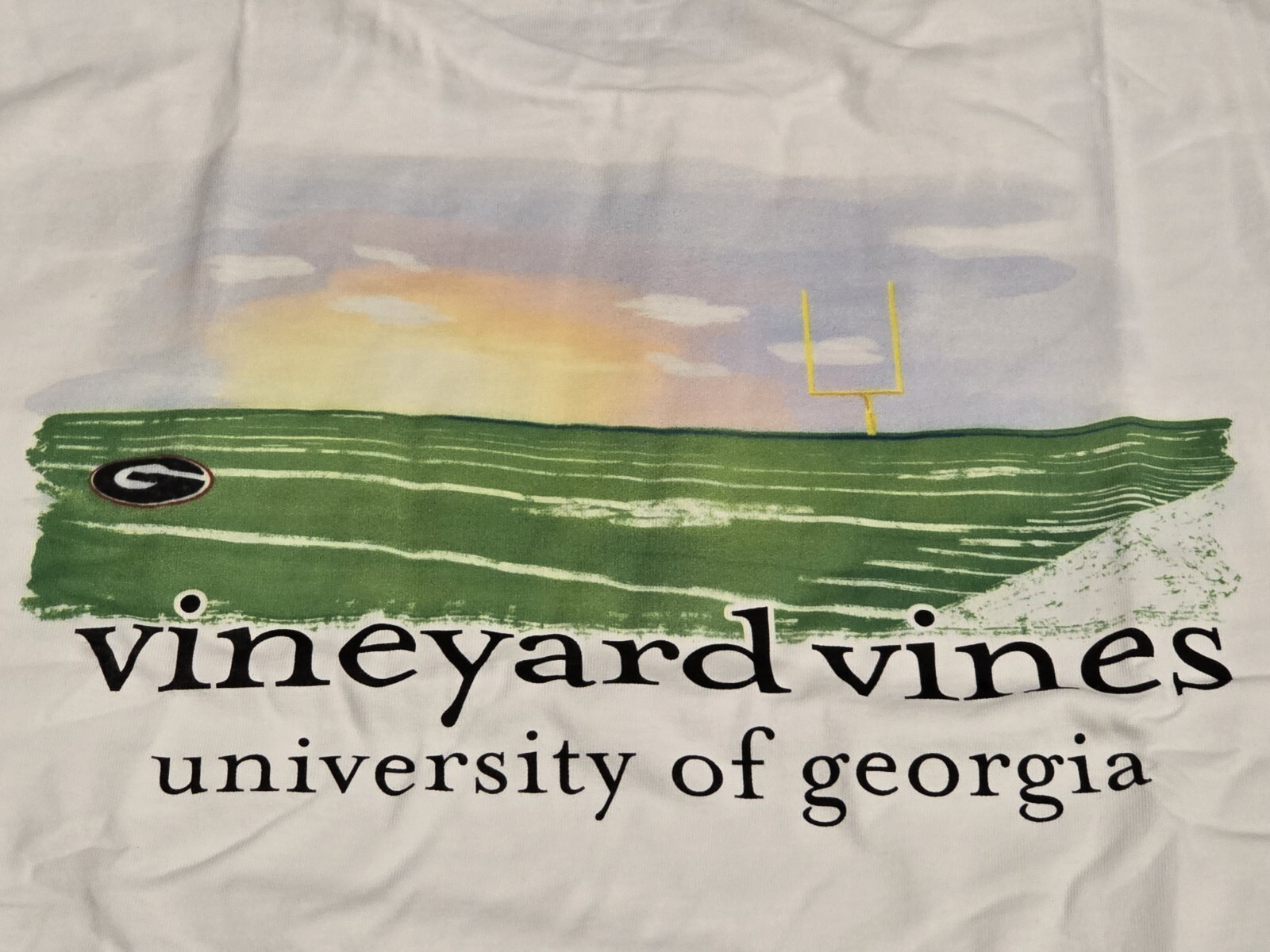 Vineyard Vines UNIVERSITY OF GEORGIA BULLDOGS Pocket T-shirt Men’s Size LARGE