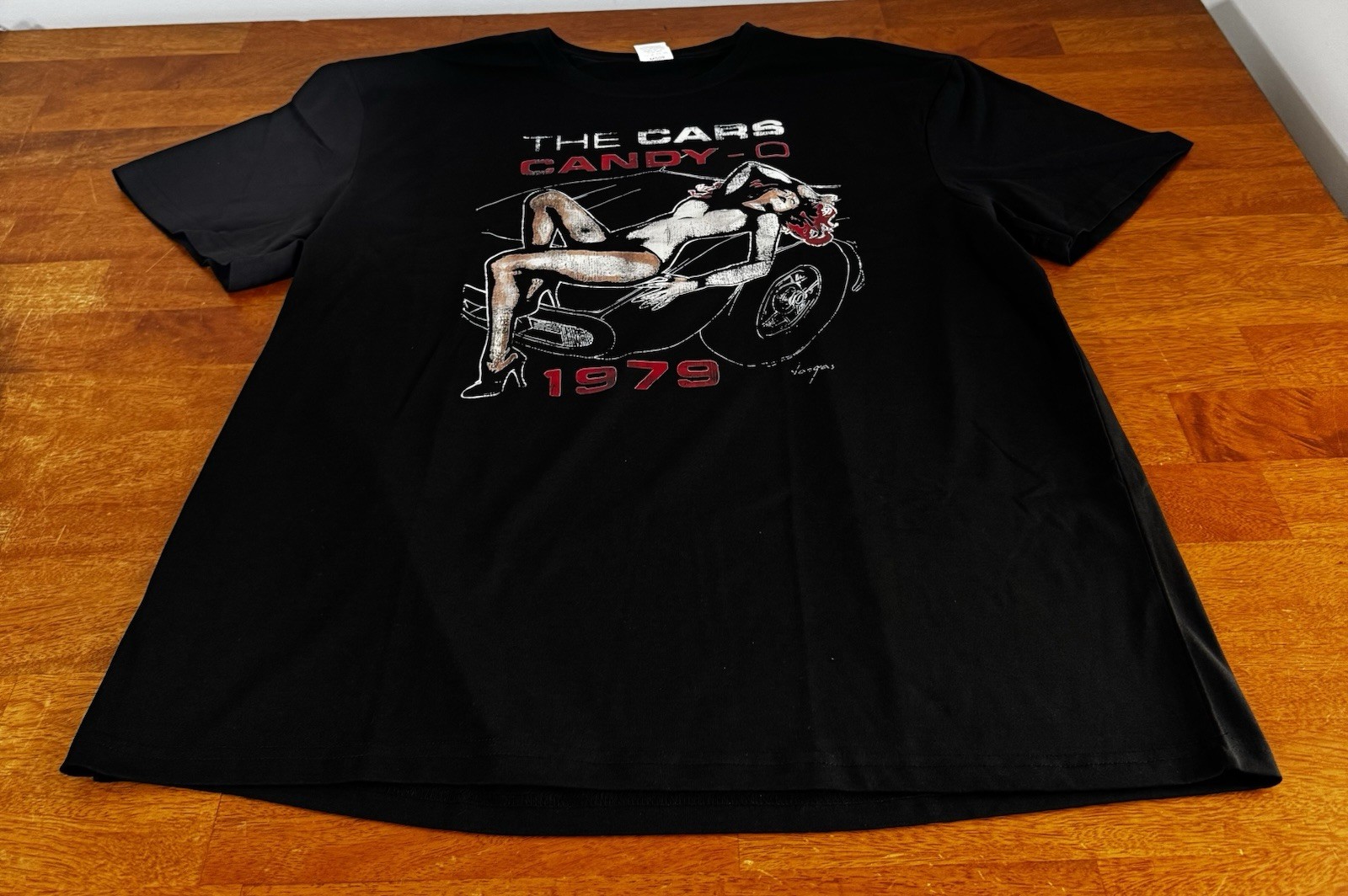 The Car’s Band Graphic T-Shirt Men’s Size 2XL Black 100% Cotton Tee New