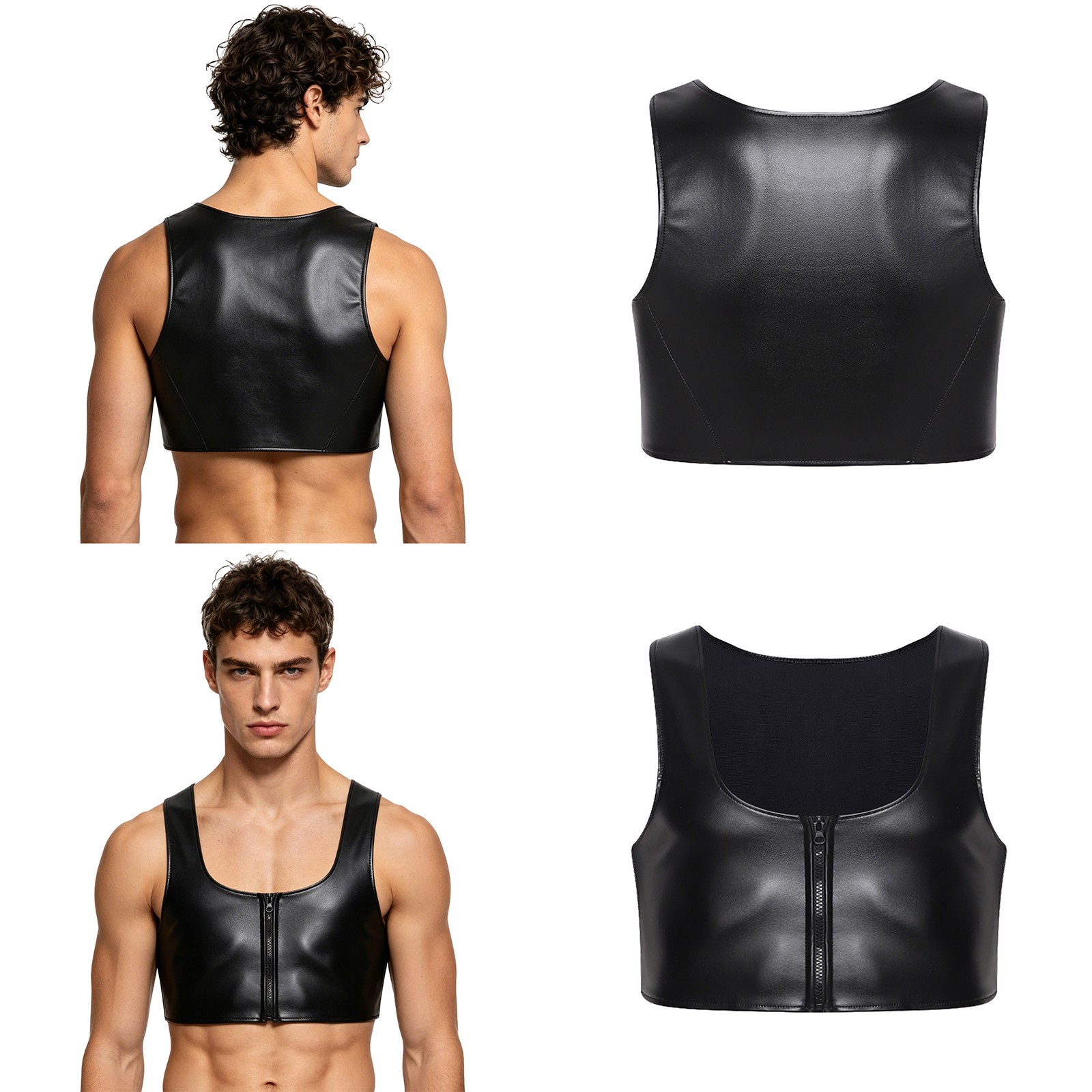US YiZYiF Men Chest Binder Tank Top Slimming Shapewear T Shirt Compression Vest