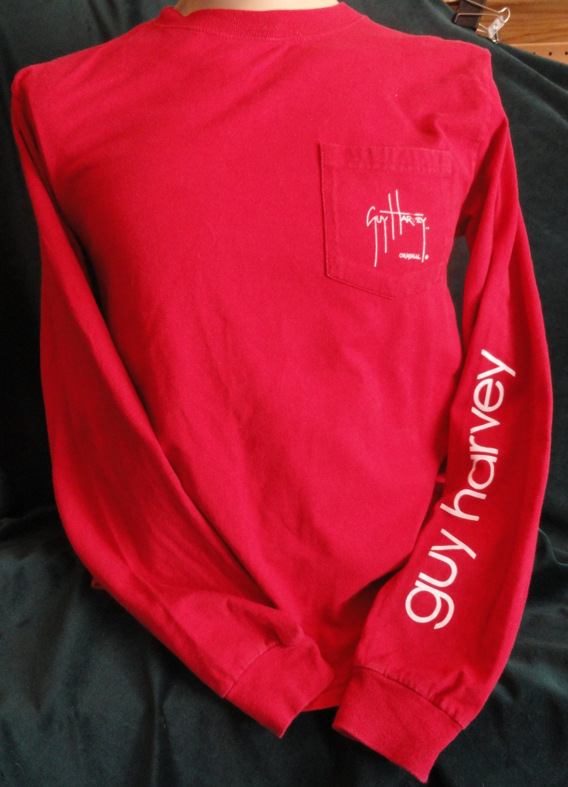 GUY HARVEY Awesome RED Long Sleeve Tee Shirt Small – SAILFISH & More – LOOK