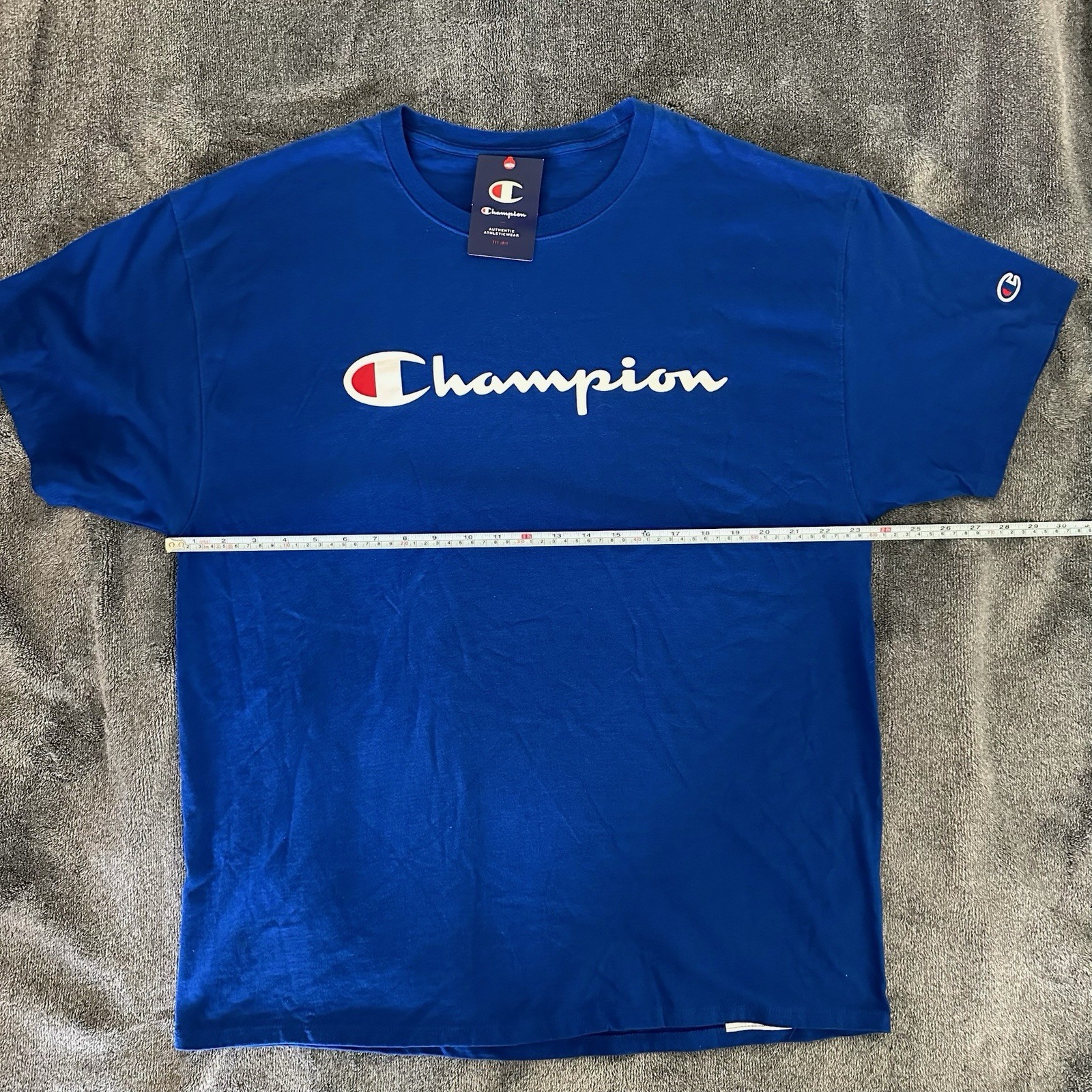 Champion Mens Classic Jersey Script Logo T-Shirt—Brand New—Various Sizes