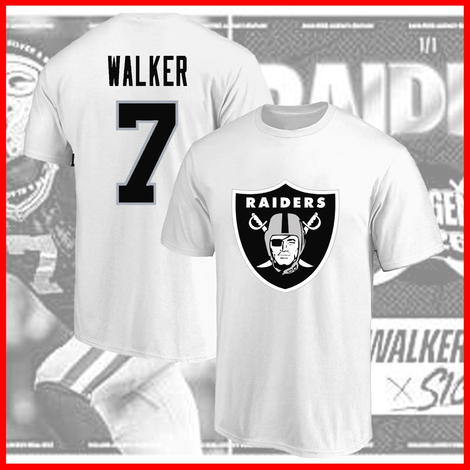 🔥 HOT SALE! 2026 Quay Walker #7 Las Vegas Football Team Name & Number For Fans