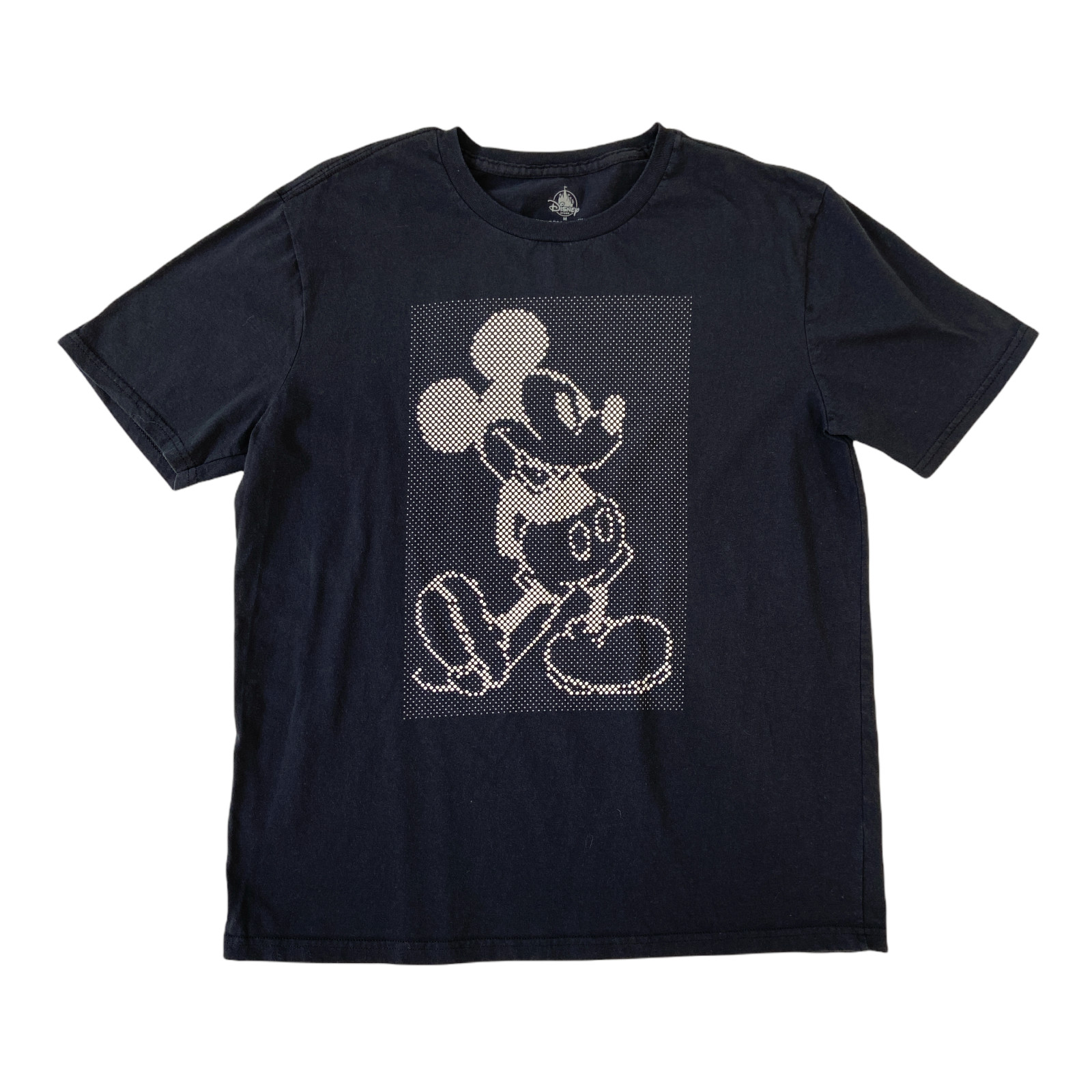 Disney Adult Black Mickey Mouse Short Sleeve T-shirt Size Medium 216