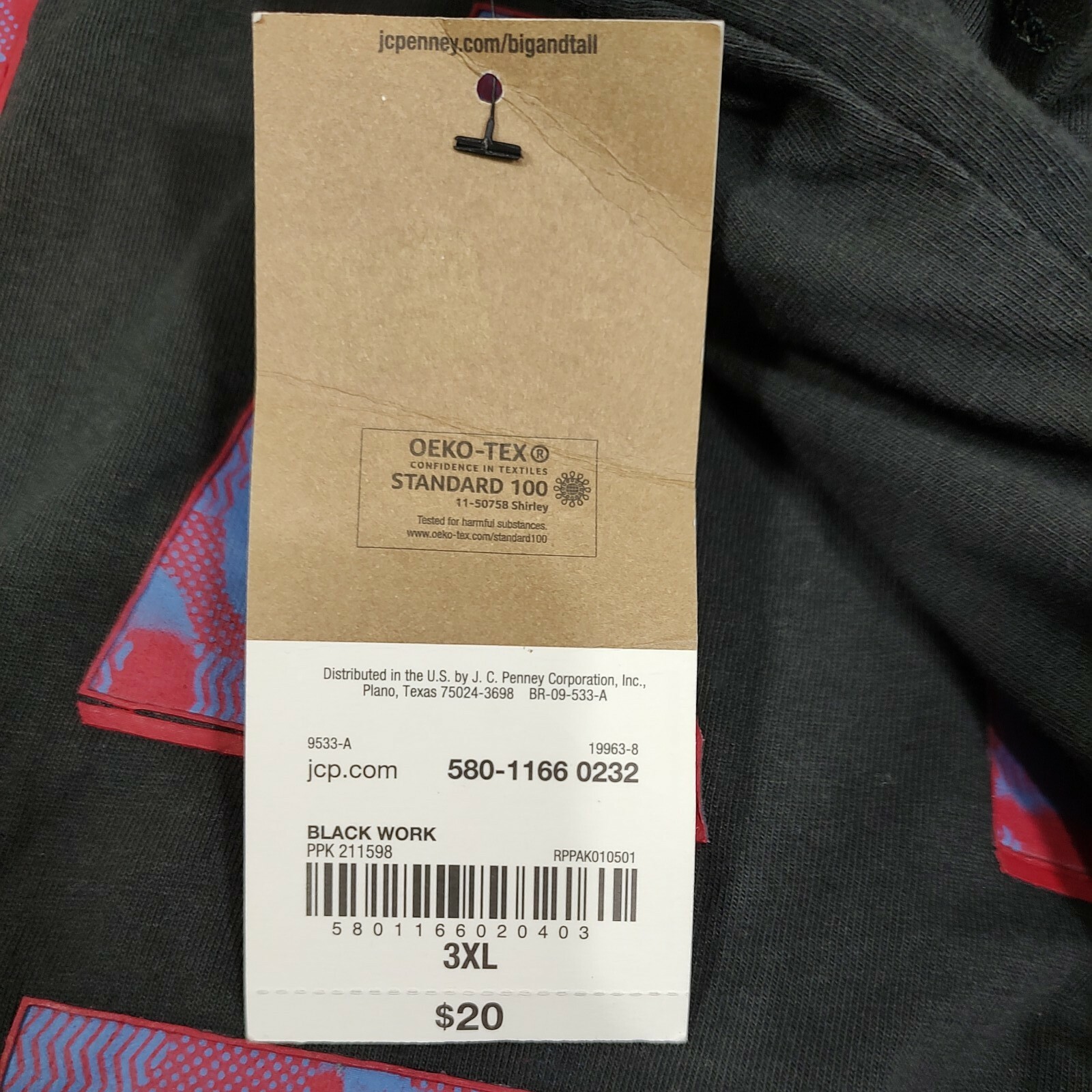 The Foundry Big & Tall Supply Co. Adult Men&rsquo;s T-Shirt 3XL Black Work NEW