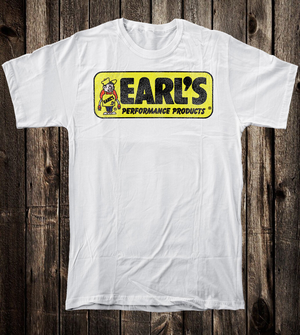 T Shirt 100% Cotton White Hot Rod Drag Race Earl&rsquo;s Performance Products Shop