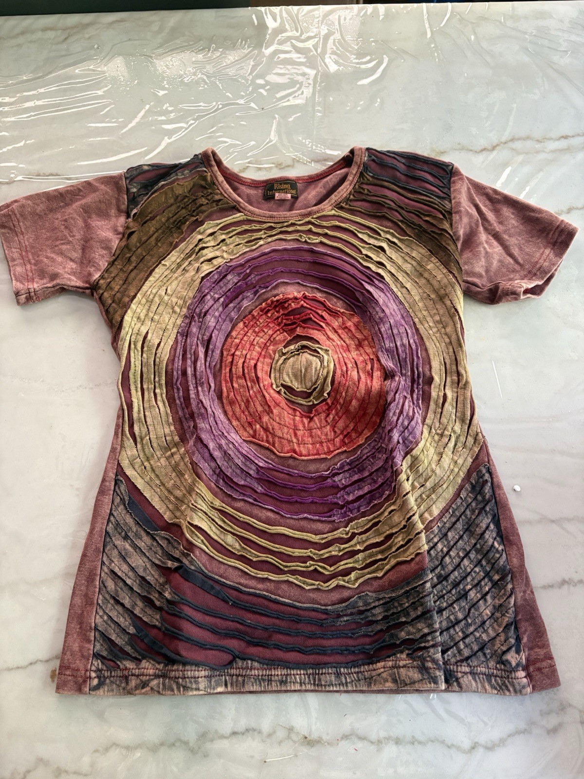 rising international t shirt Large 100% Cotton Made In Nepal